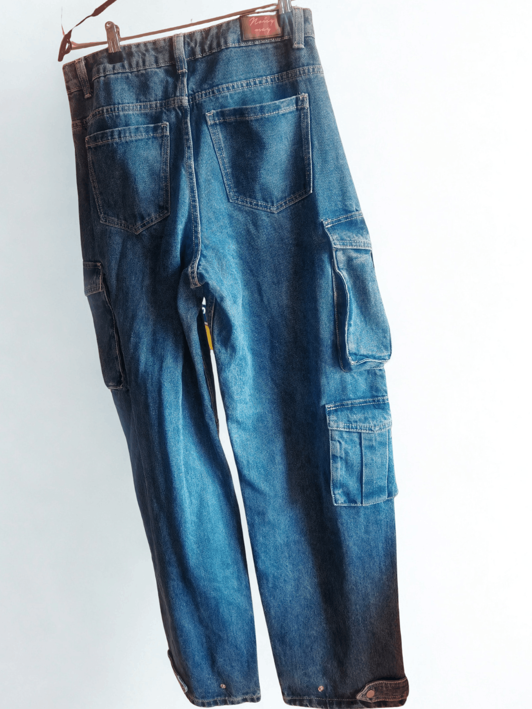 Other Baggy Wide Leg Noisy May Cargo Barrel Jeans 28/32 Size 28" / US 6 / IT 42 - 6 Thumbnail