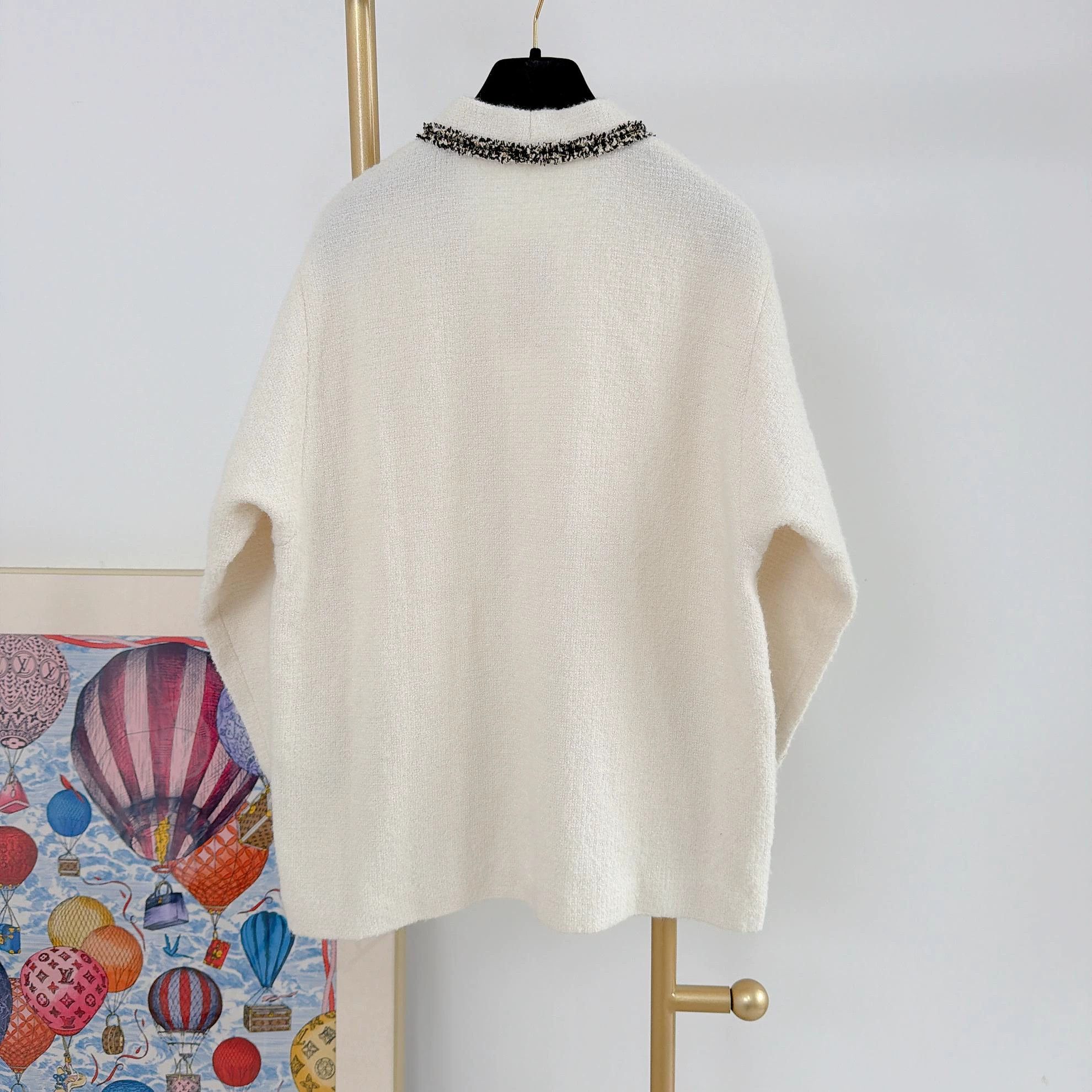 Maje Maje White Cardigan 36 8594 Size S / US 4 / IT 40 - 2 Thumbnail