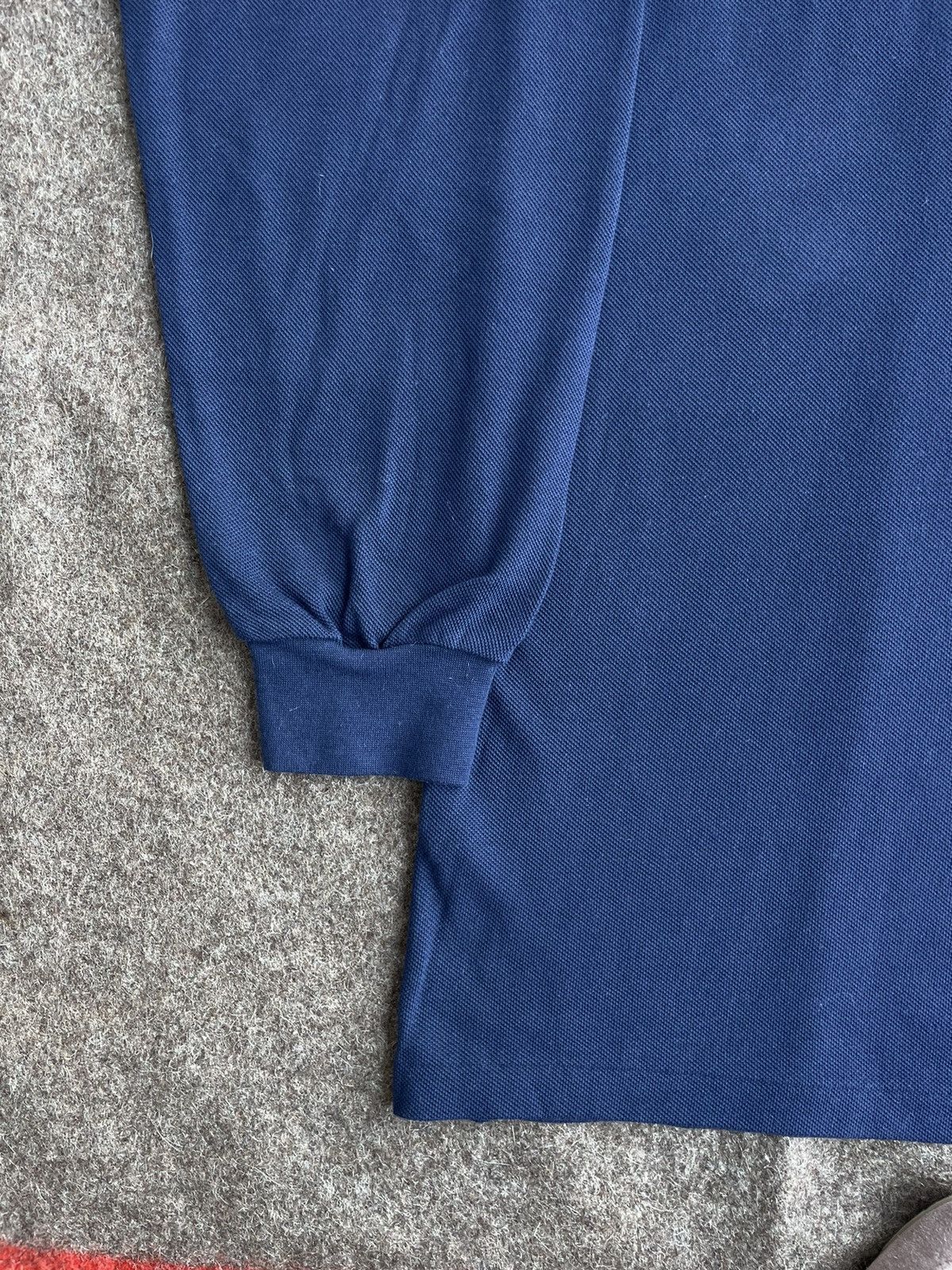 Lacoste × Vintage Vintage Lacoste Long Sleeve Polo Size US XL / EU 56 / 4 - 3 Thumbnail