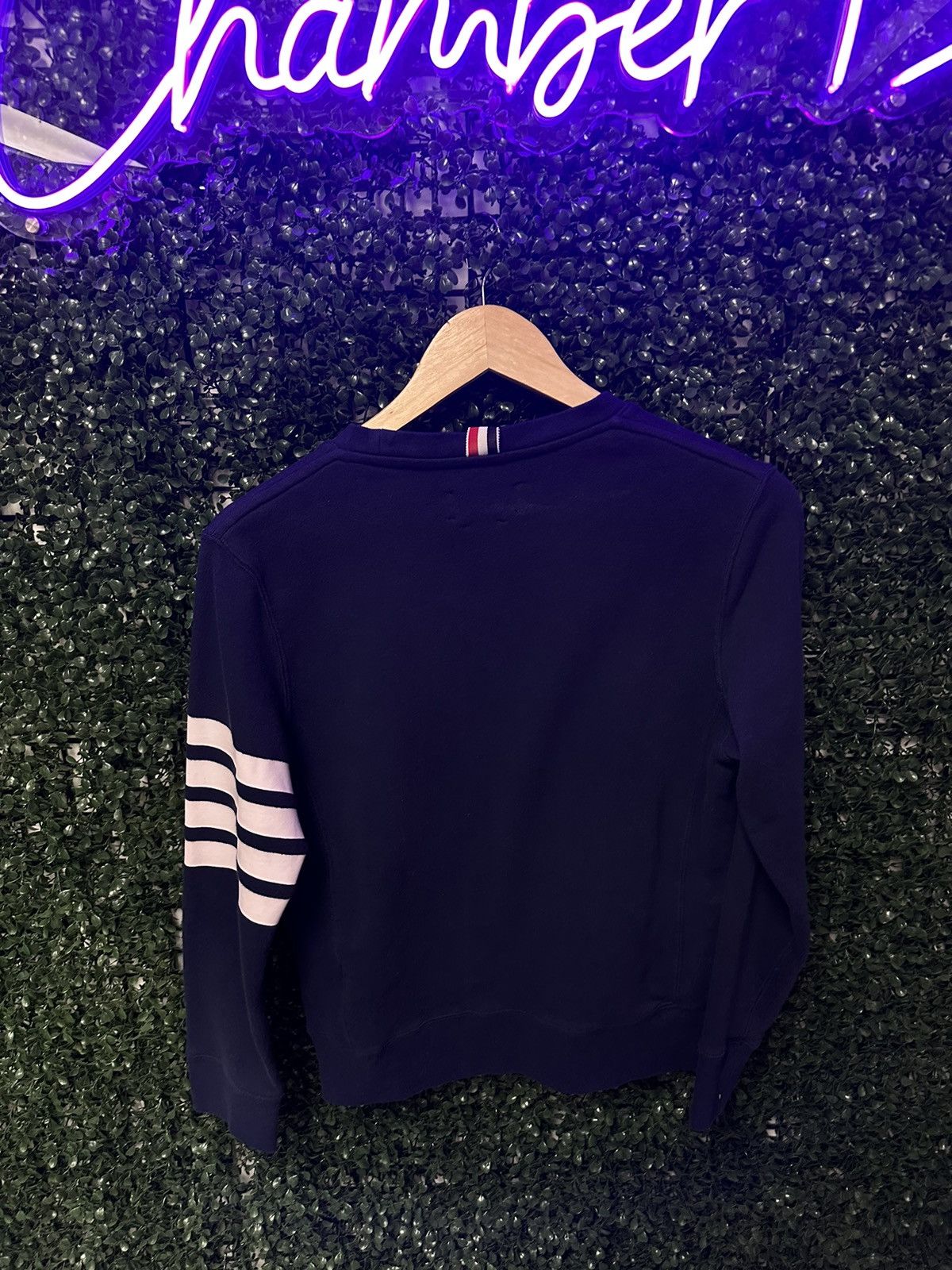 Thom Browne Thom Browne Crewneck Sweatshirt Navy Size US XS / EU 42 / 0 - 2 Thumbnail
