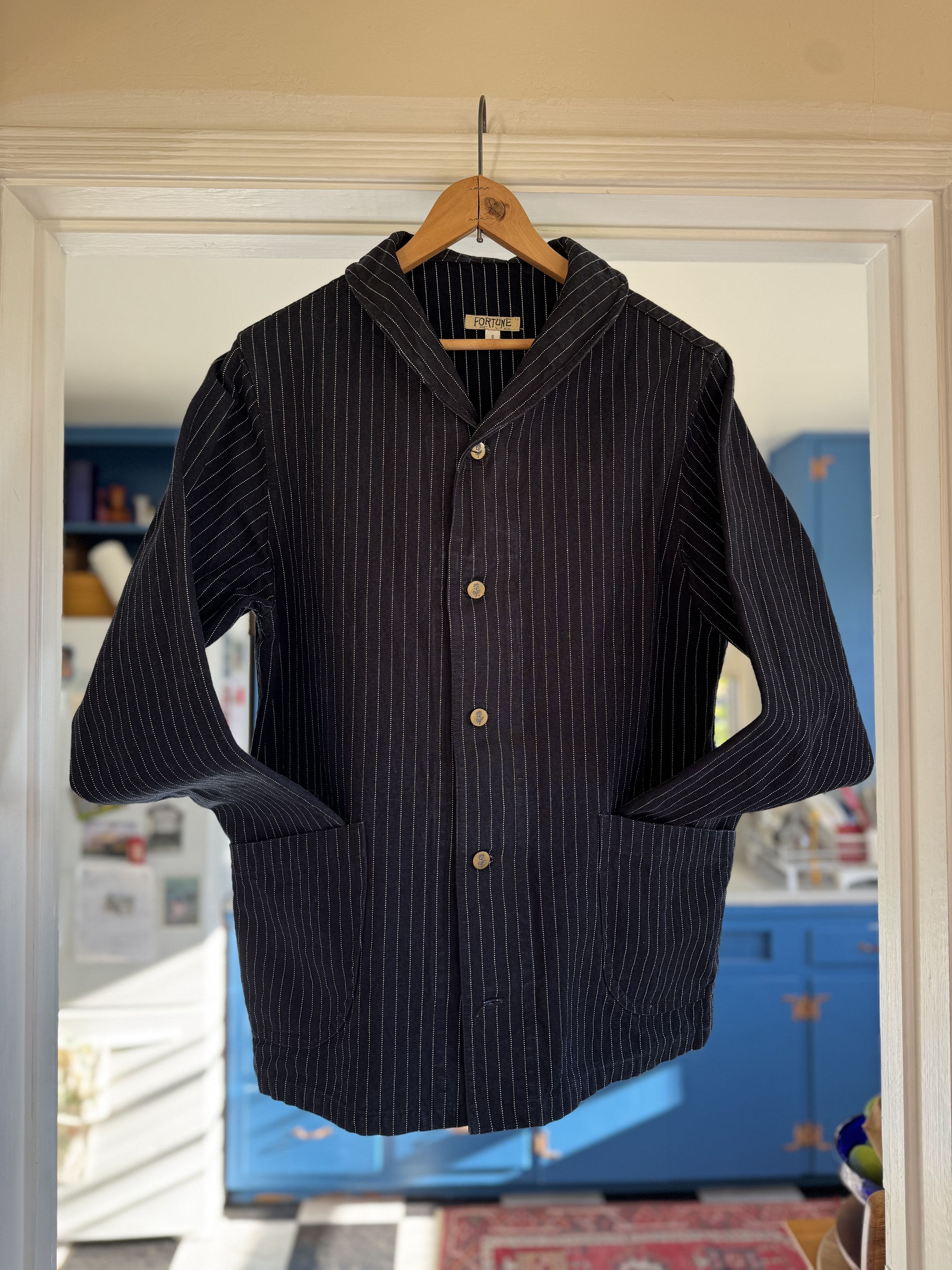 Fortune Goods House of St Clair Shawl Collar Striped Jacket