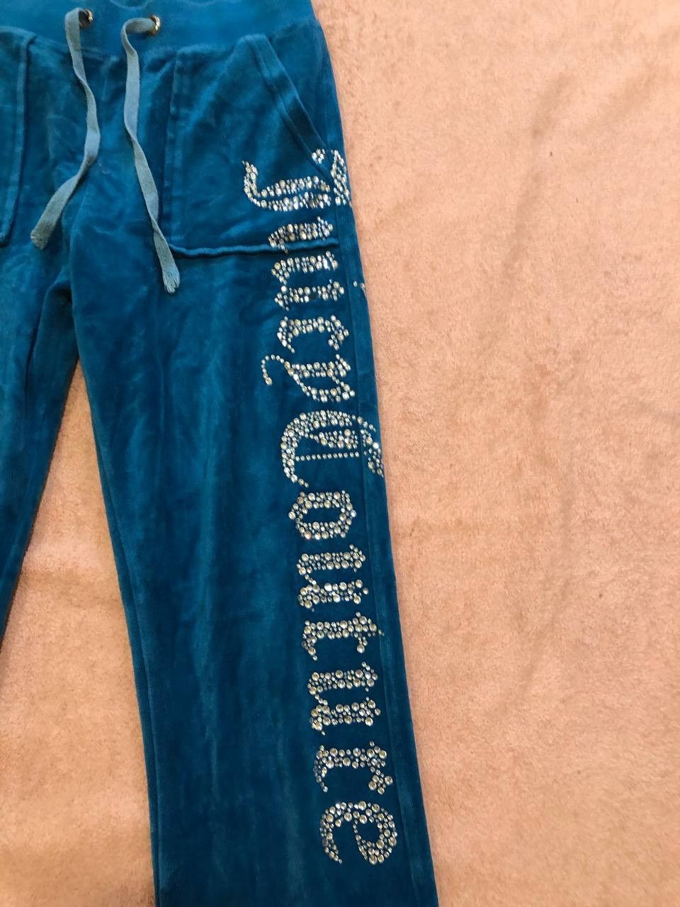Juicy Couture Vintage blue Pants Juicy Couture big logo crazy Y2K size 30 Size 30" / US 8 / IT 44 - 6 Thumbnail