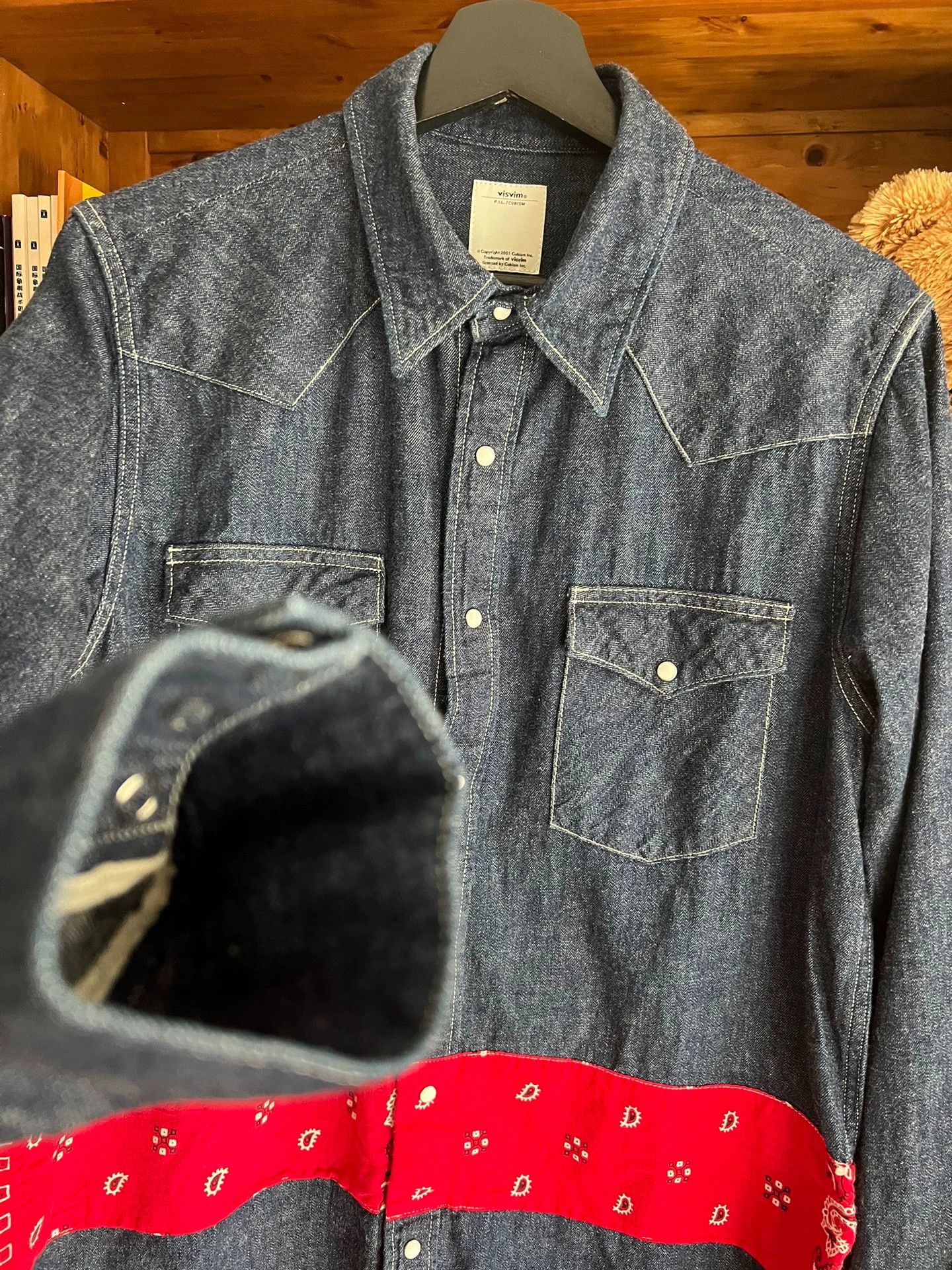 Visvim visvim 2017 indigo denim camo Nippon-made new shirt Size US L / EU 52-54 / 3 - 4 Thumbnail