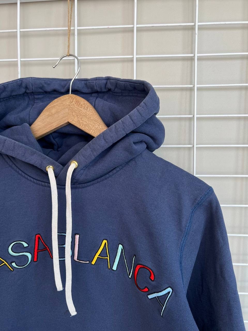 Casablanca Casablanca Casa Arch Logo Hoody Mens Size M Blue Hoodie Size US M / EU 48-50 / 2 - 6 Thumbnail
