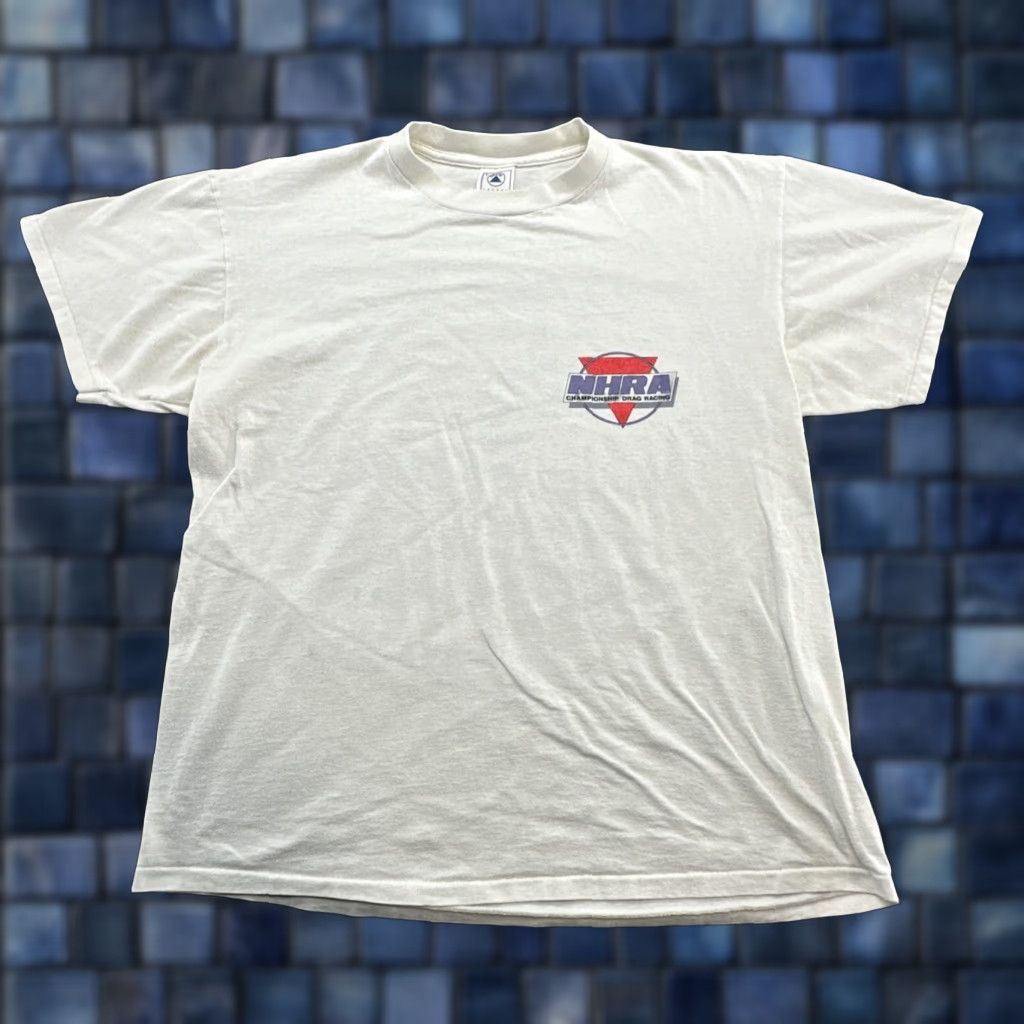 Vintage VINTAGE NHRA Winston T Shirt Mens White 1990s Adult L Nike? Size US L / EU 52-54 / 3 - 1 Thumbnail