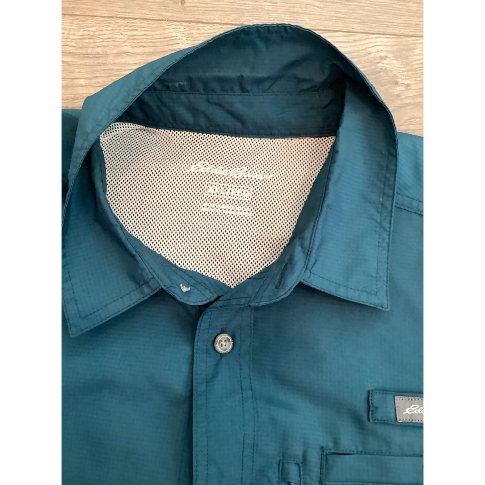 Eddie Bauer Eddie Bauer Tech Woven Shirt Men XXL Therma Fit Polyester Button Down Collar Size US XXL / EU 58 / 5 - 4 Thumbnail