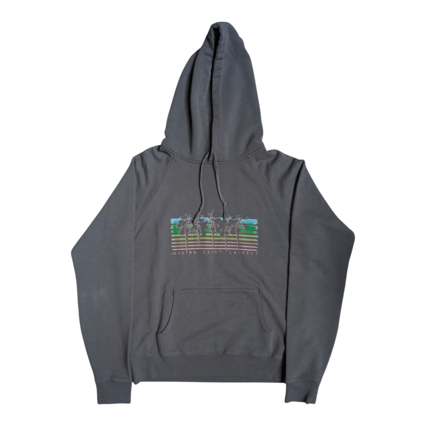 Saint Laurent Malibu Sweatshirt Saint Laurent Malibu Grey Crewneck