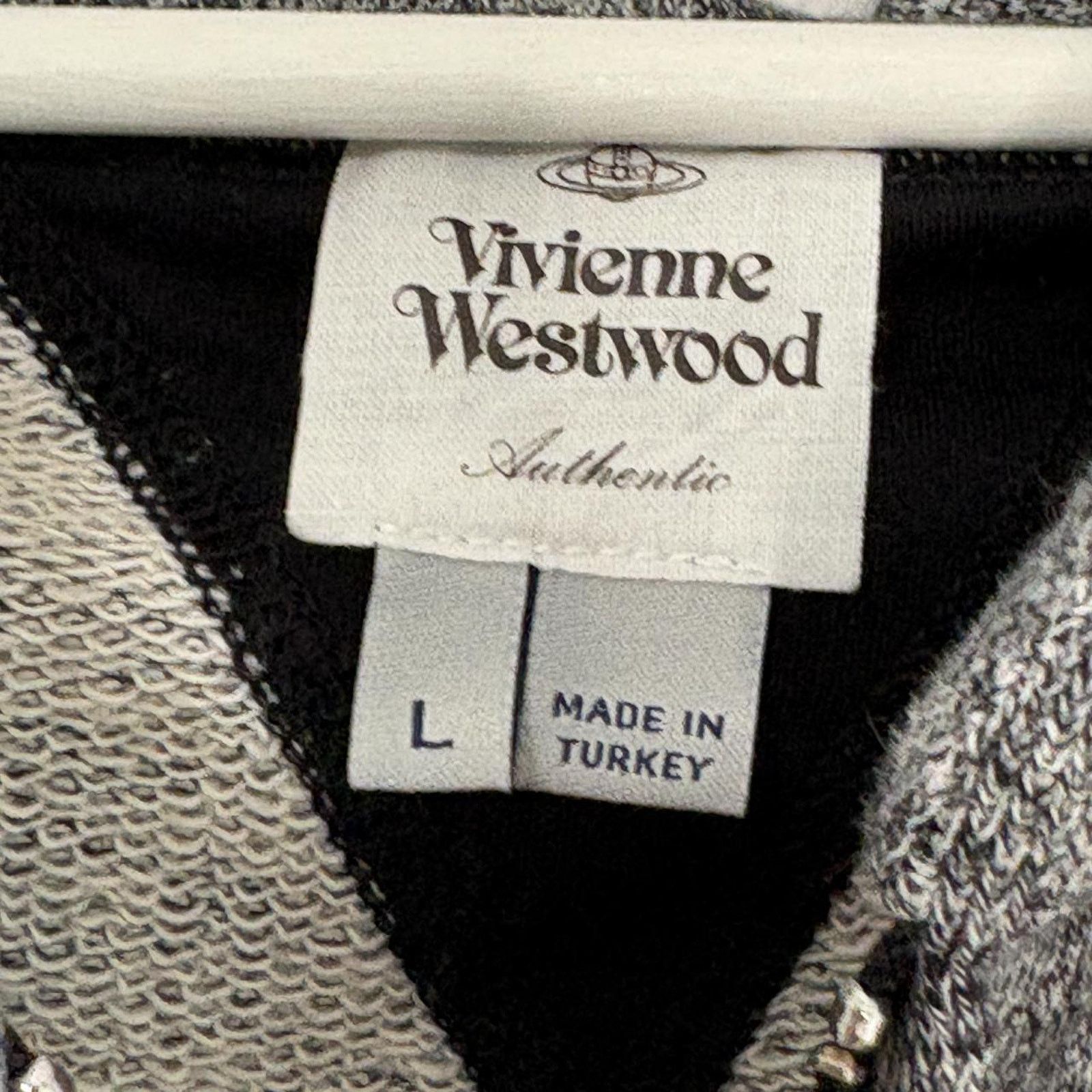 Vivienne Westwood Gray Zip Hoodie L
