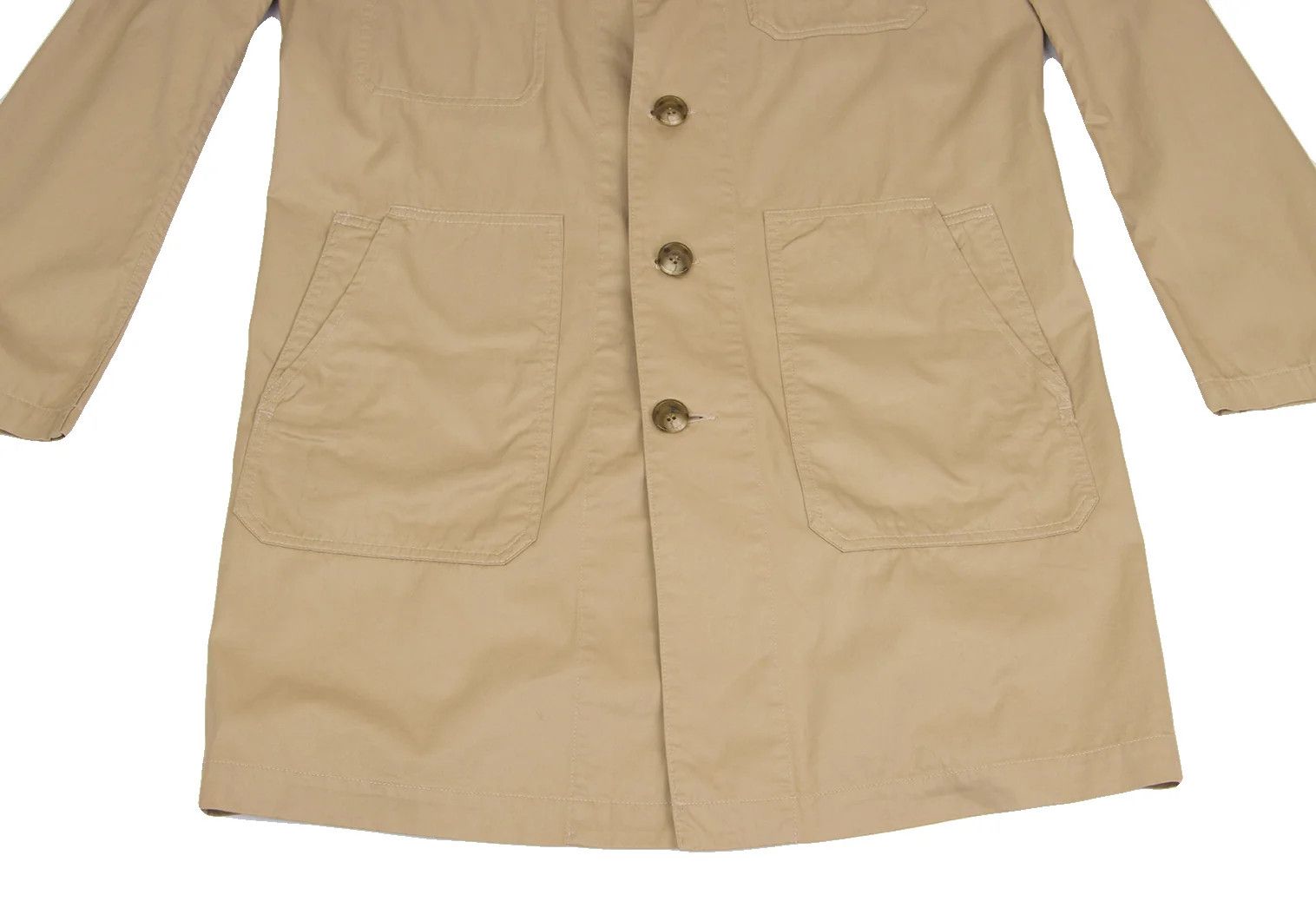 Yohji Yamamoto Yohji Yamamoto 4B Patch Pocket Long Jacket Size US XL / EU 56 / 4 - 12 Thumbnail