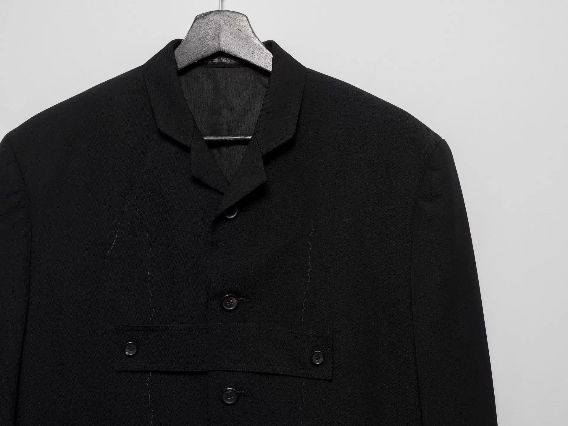 Yohji Yamamoto Yohji Yamamoto 1994AW Invisible Embroidered Dress Jkt S Size US S / EU 44-46 / 1 - 4 Thumbnail