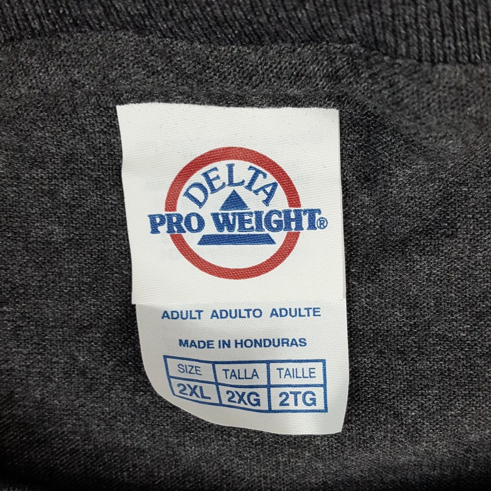 Delta VINTAGE Delta Men's T-Shirt 2XL Gray Food Funny Taco Bout It Retro 90s Y2K Size US XXL / EU 58 / 5 - 5 Thumbnail