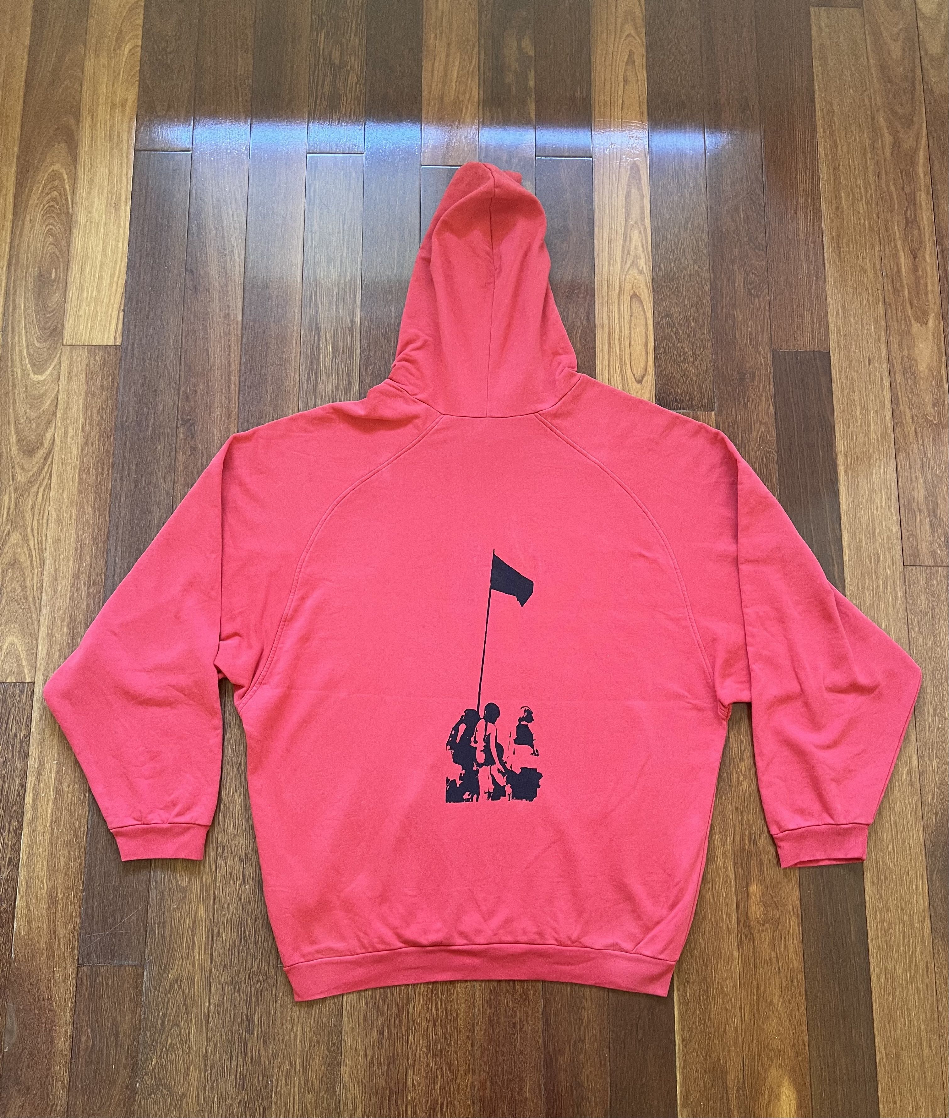 Raf Simons 💚 Raf Simons Redux Oversized Red Hoodie Size US M / EU 48-50 / 2 - 2 Thumbnail