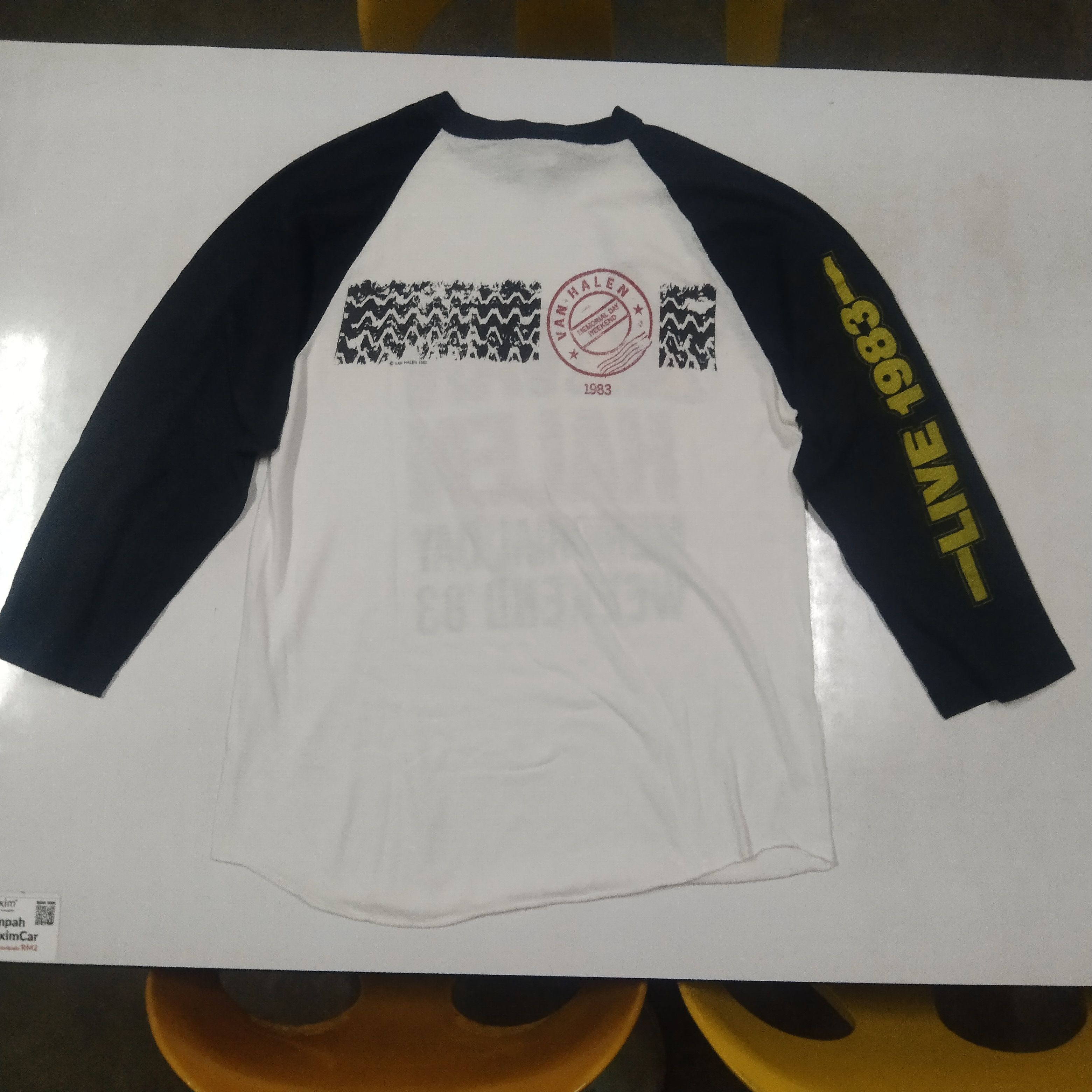 Band Tees × Vintage Vintage Van Halen Memorial Day Weekend 83 3/4 Sleeve Size US M / EU 48-50 / 2 - 5 Thumbnail