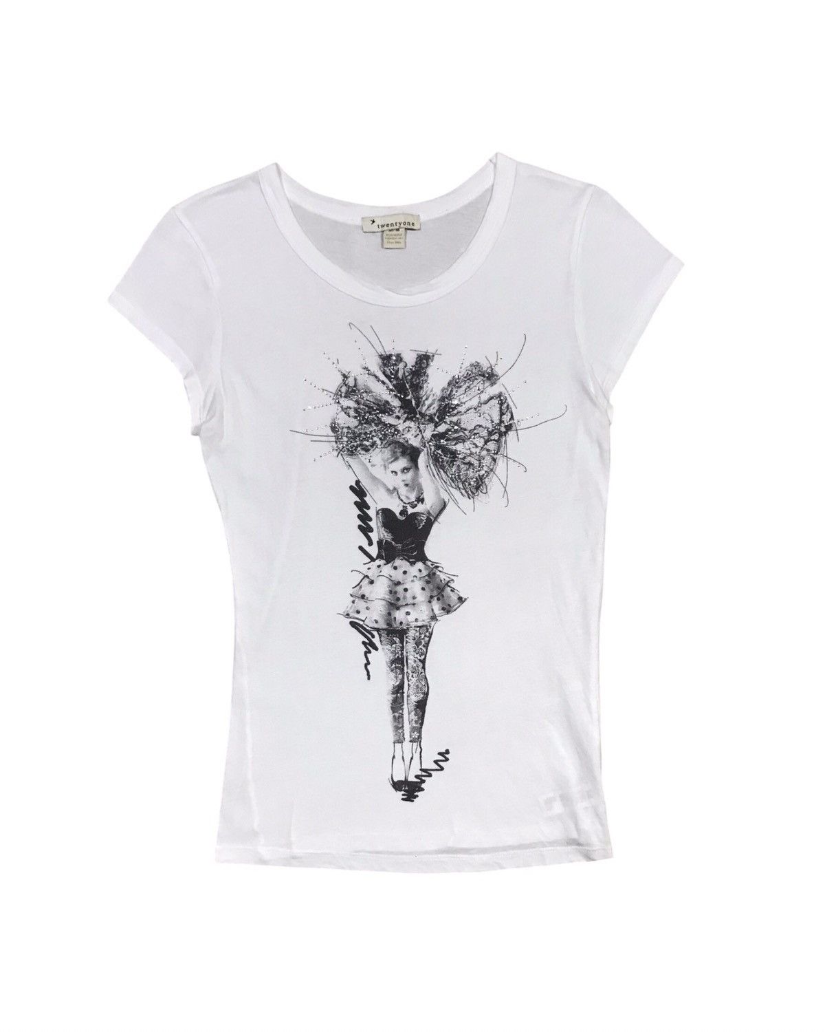 Other Y2K Twentyone Cheerleader T-Shirt Size M / US 6-8 / IT 42-44 - 1 Thumbnail
