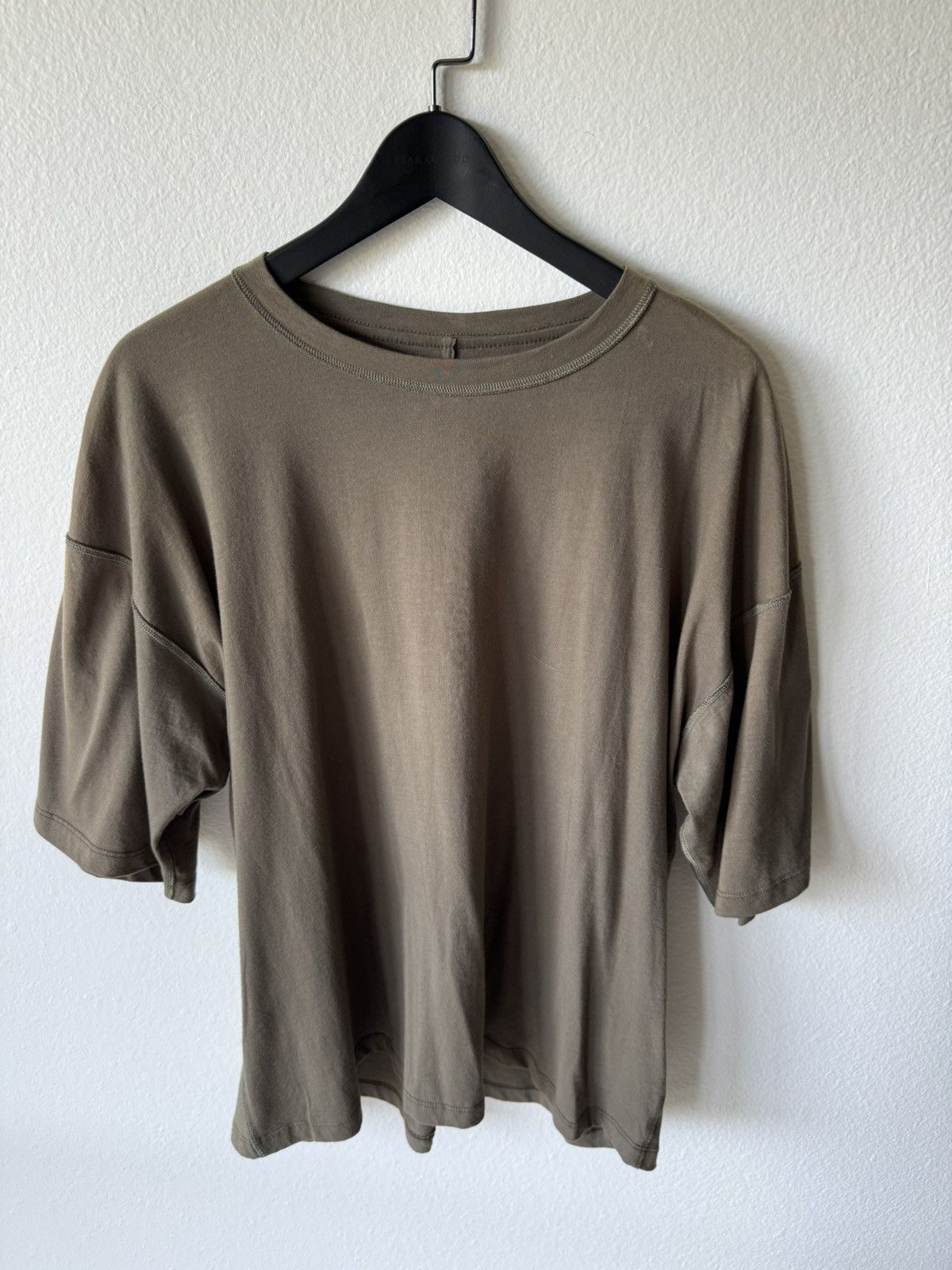 Fear of God Fear of God Fourth Collection Olive Inside Out T Shirt  