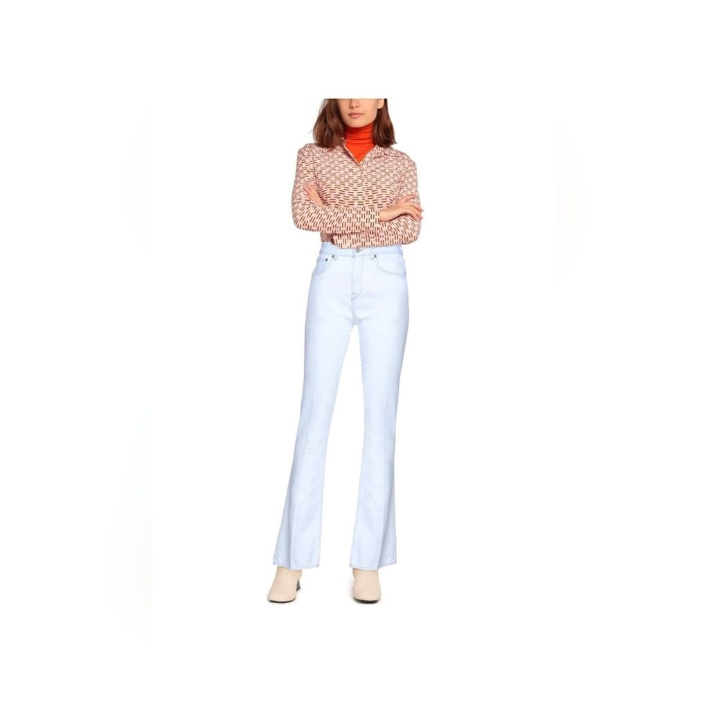 Golden Goose Golden Goose Pale Blue Flare Jeans Size 27" / US 4 / IT 40 - 2 Thumbnail
