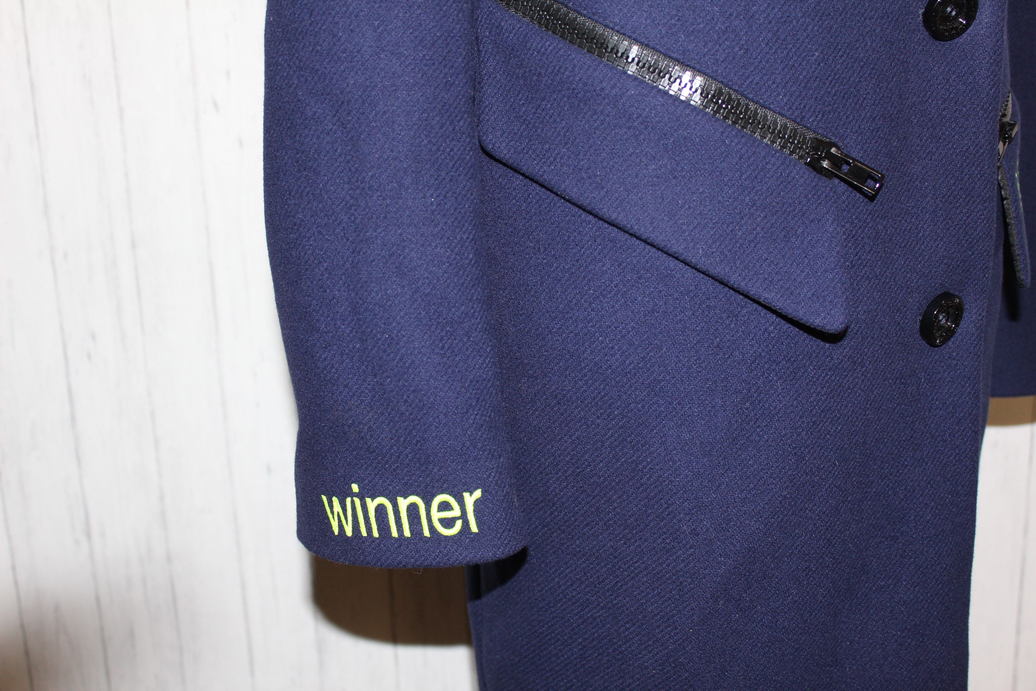 Love Moschino Love Moschino Blue Wool Coat Size UK 12 US 8 Size M / US 6-8 / IT 42-44 - 11 Thumbnail