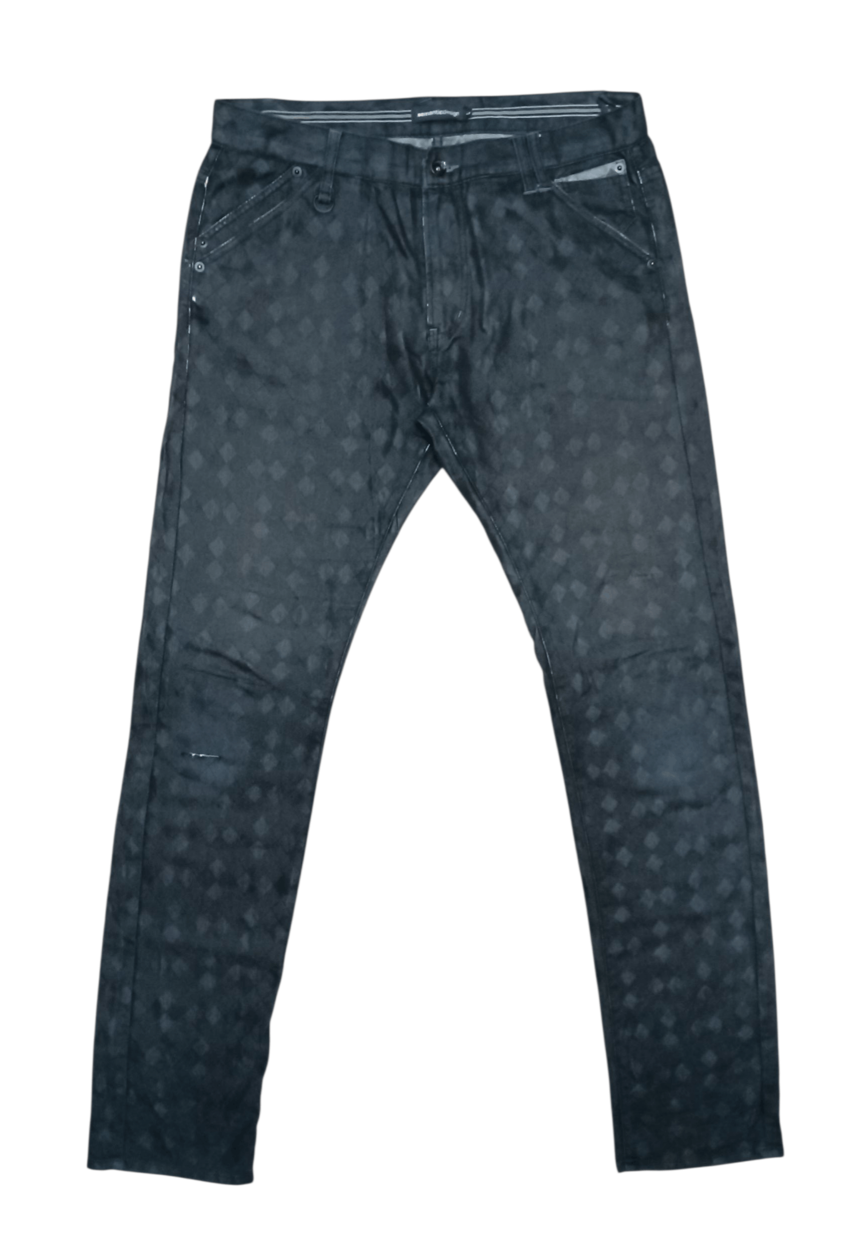 semanticdesign Semanticdesign Black Diamond Pattern Jeans Size US 34 / EU 50 - 1 Thumbnail