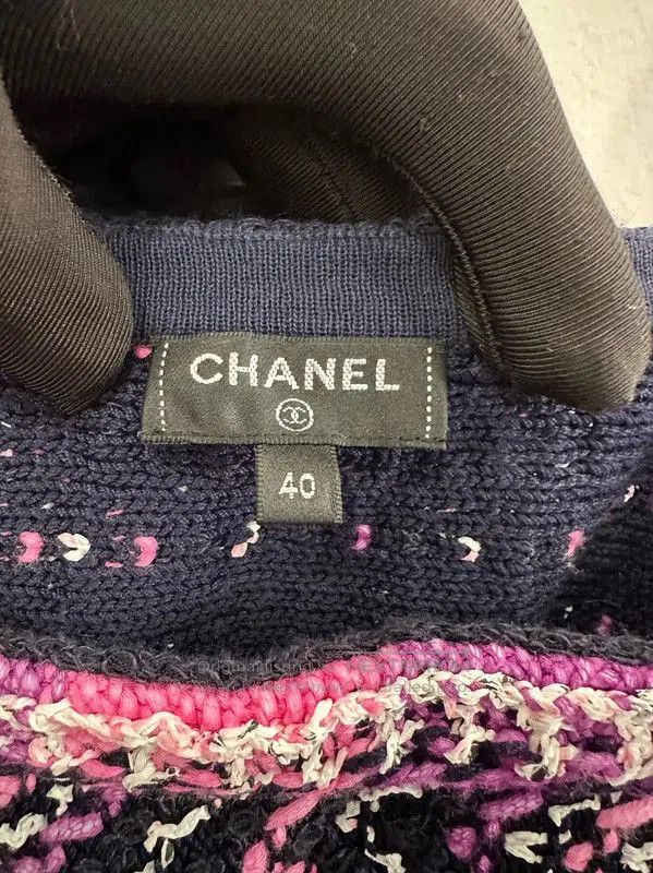 Chanel Chanel Black Cotton Women's T-shirt Size L . Size L / US 10 / IT 46 - 4 Thumbnail
