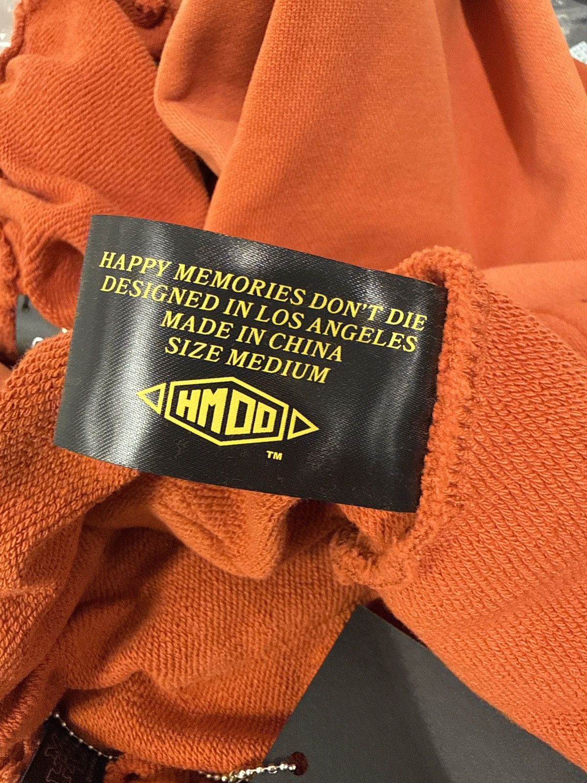 HMDD Happy Memories Don’t Die Orange Studded Sweatpants Medium Size US 32 / EU 48 - 4 Thumbnail