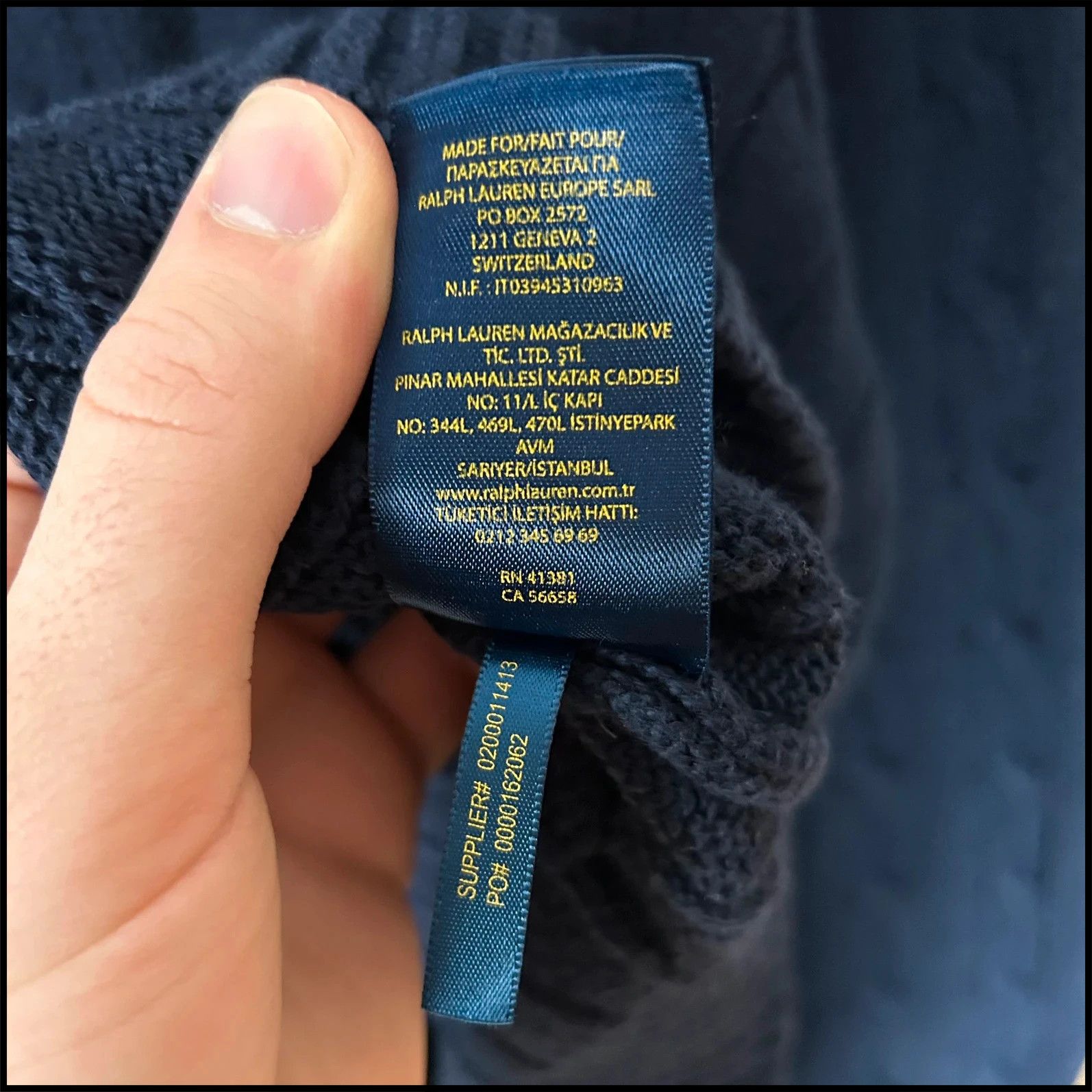 Designer × Ralph Lauren Knitwear Polo Ralph Lauren navy mini logo pony old money Size US XL / EU 56 / 4 - 8 Thumbnail
