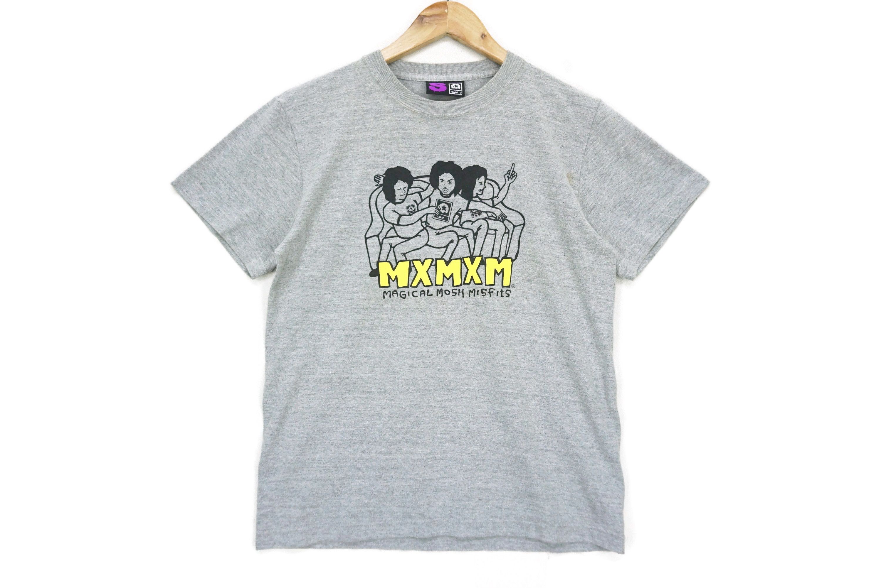 image of Rock T Shirt Magical Mosh Misfits Japan Punk Rock Skateboarding Tee in Grey, Men's (Size Small)