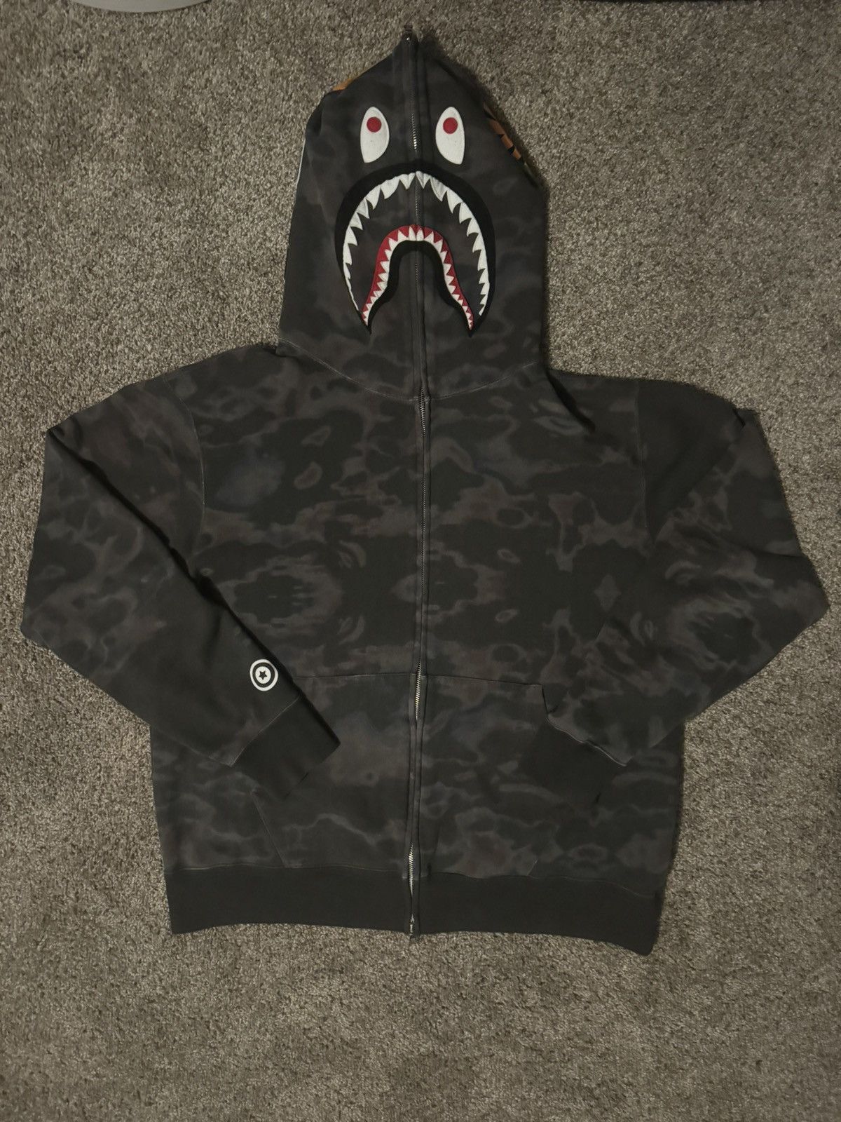 Bape Bape Thermography Shark Full Zip Hoodie Size US XXL / EU 58 / 5 - 3 Thumbnail