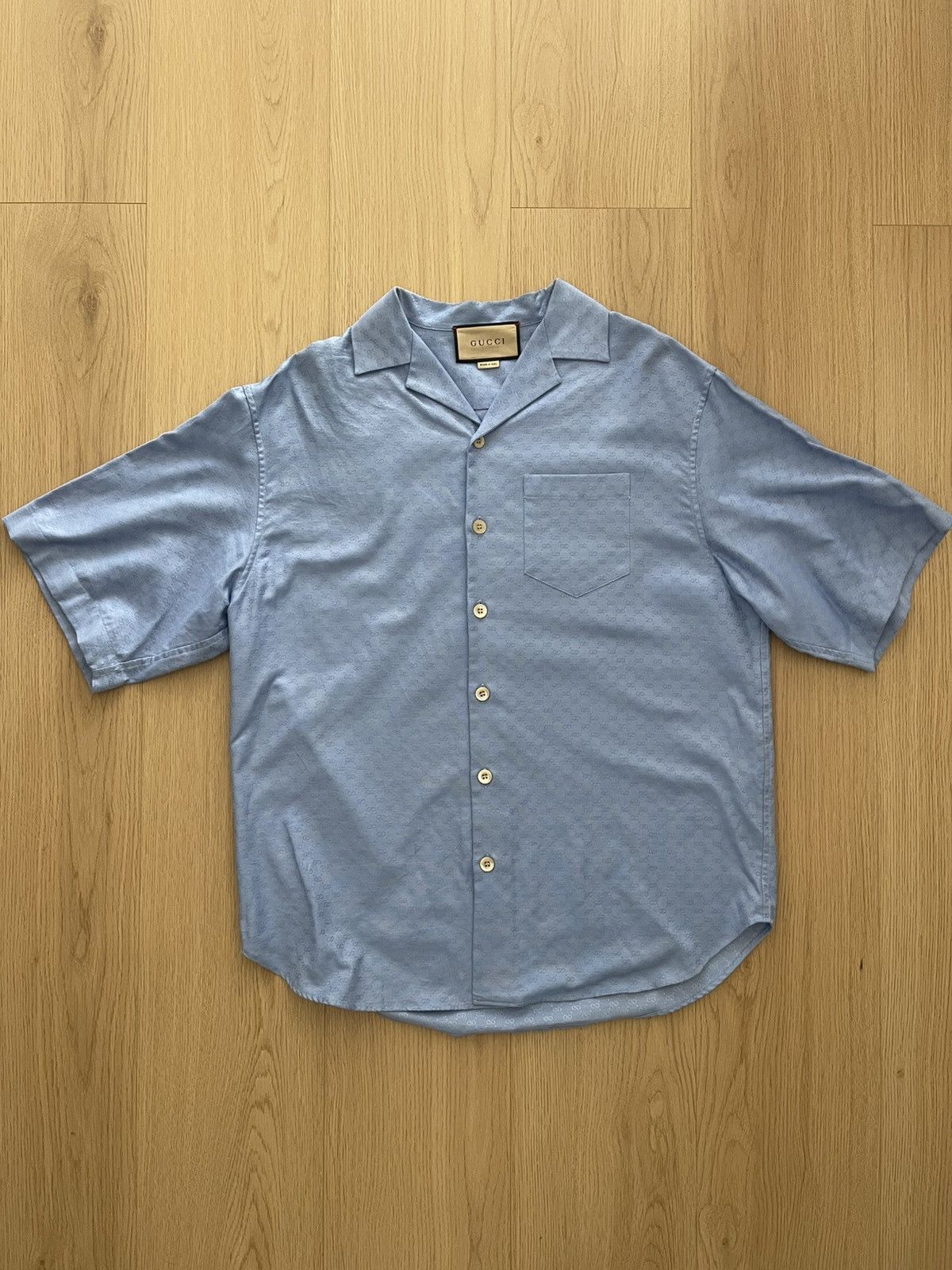 Gucci Gucci GG Monogram Short-Sleeve Shirt Size US S / EU 44-46 / 1 - 1 Thumbnail