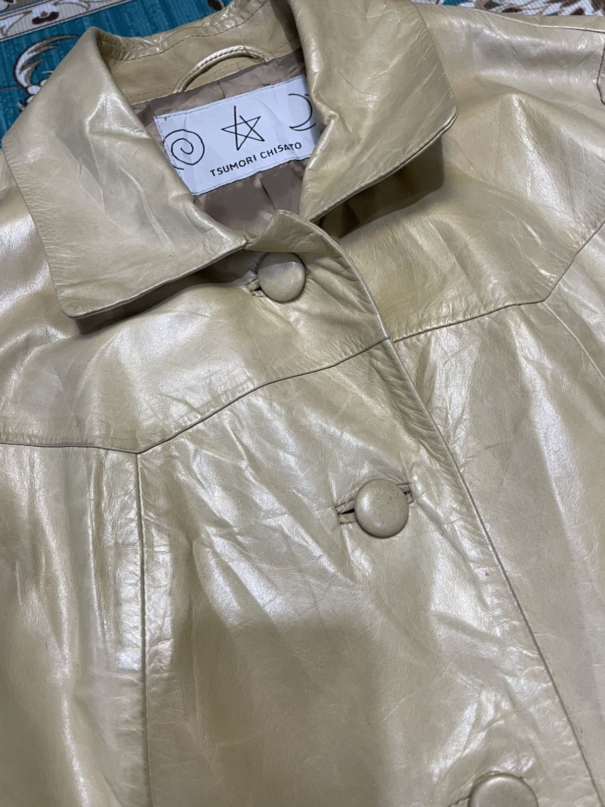 Tsumori Chisato Issey Miyake by Tsumori Chisato Leather Long Coat Size S / US 4 / IT 40 - 5 Thumbnail