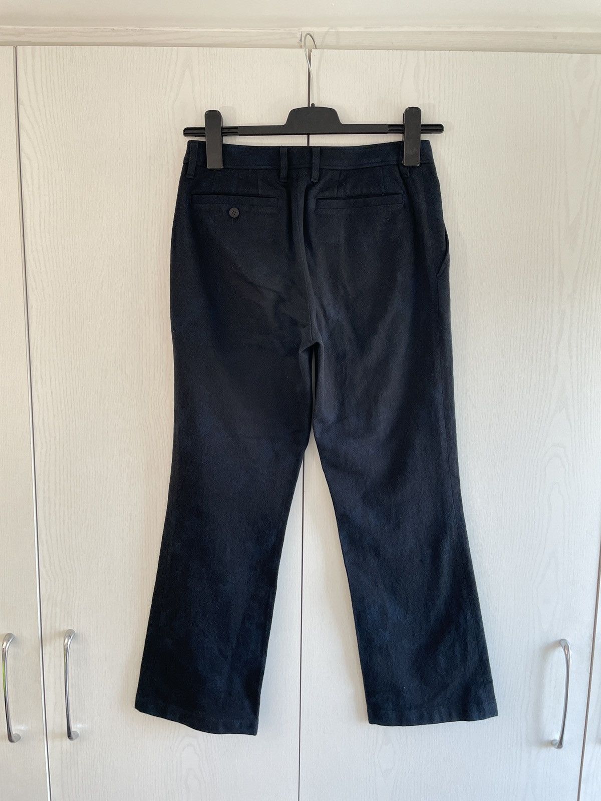 Issey Miyake Issey Miyake Black Cropped Flare Trousers Size 28" / US 6 / IT 42 - 2 Thumbnail