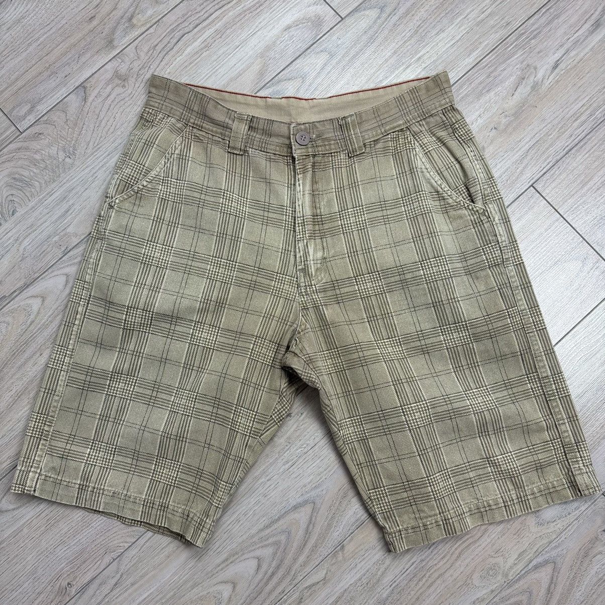 Billabong Vintage Billabong 90s Houndstooth Checkered Board Shorts Size US 34 / EU 50 - 2 Thumbnail