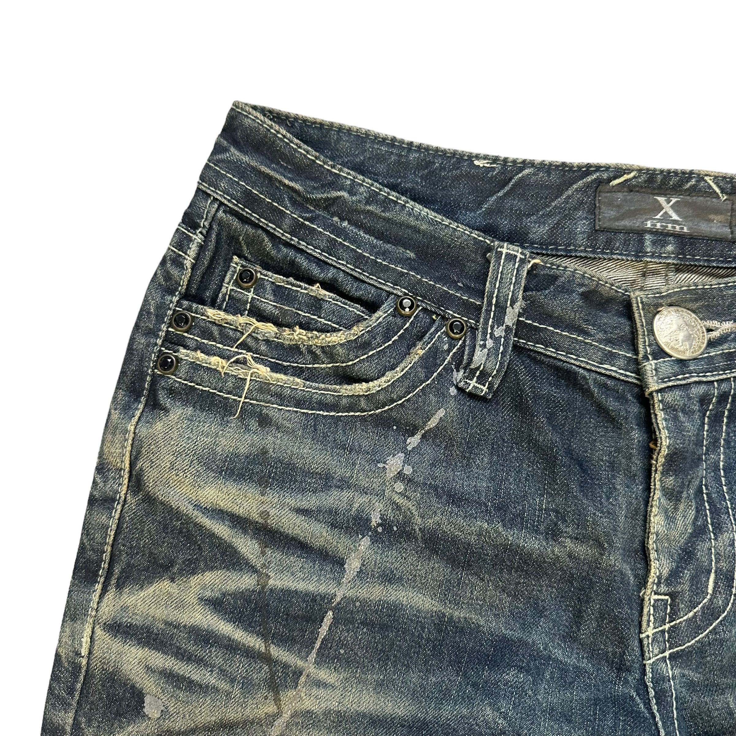 Japanese Brand Xfrm WILD JEANS #8514-012 Size 31" - 3 Thumbnail