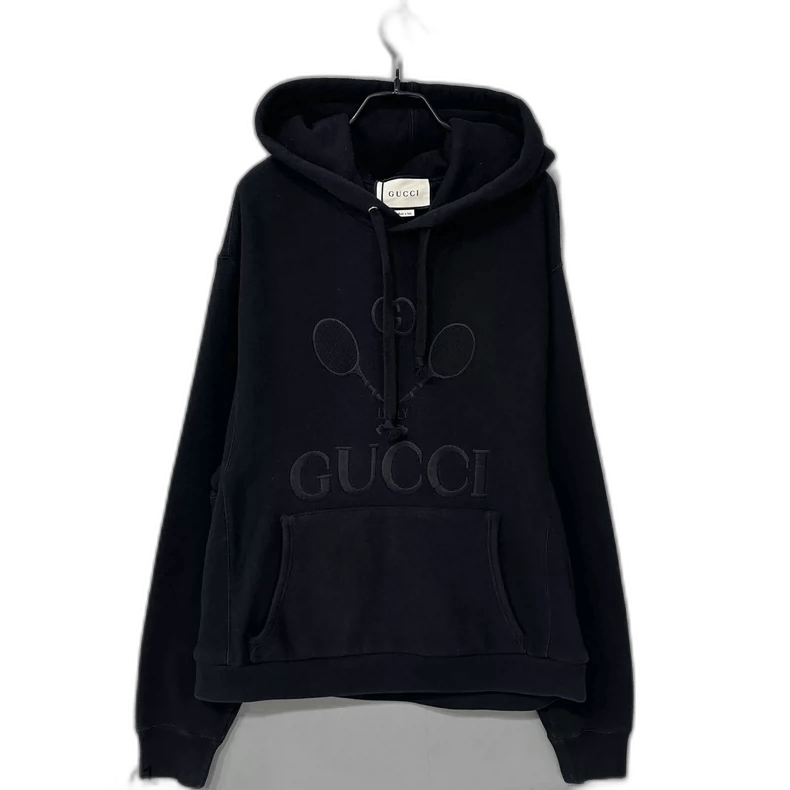 Gucci Black Embroidered Hoodie by Gucci Size US M / EU 48-50 / 2 - 1 Thumbnail