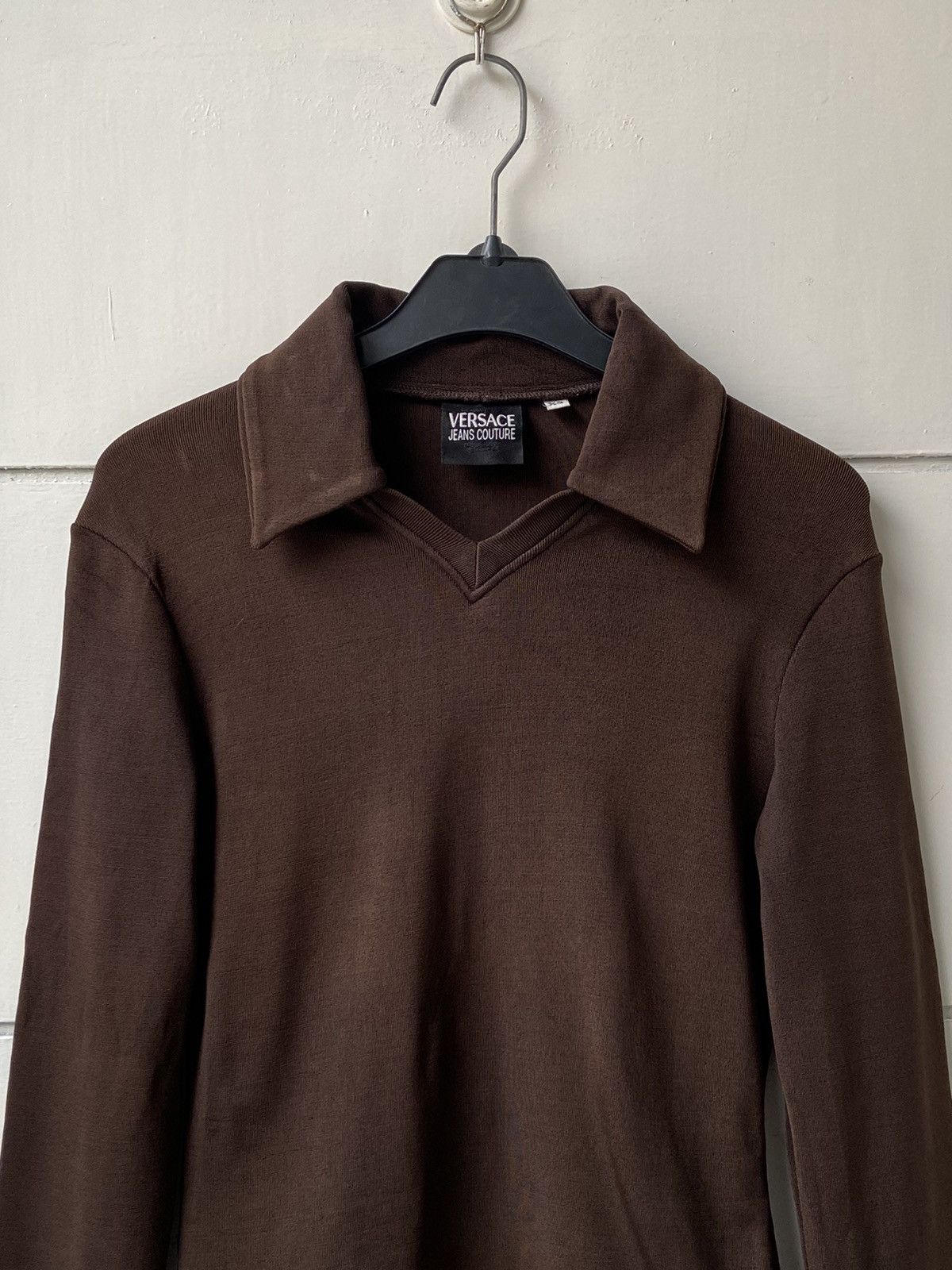 Versace Versace Jeans Couture Brown T-shirt Size XXS / US 00 / IT 34 - 2 Thumbnail