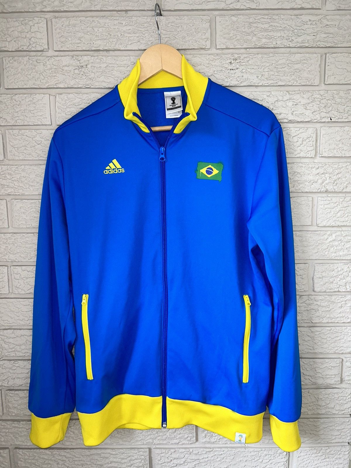 Adidas brazil track jacket online