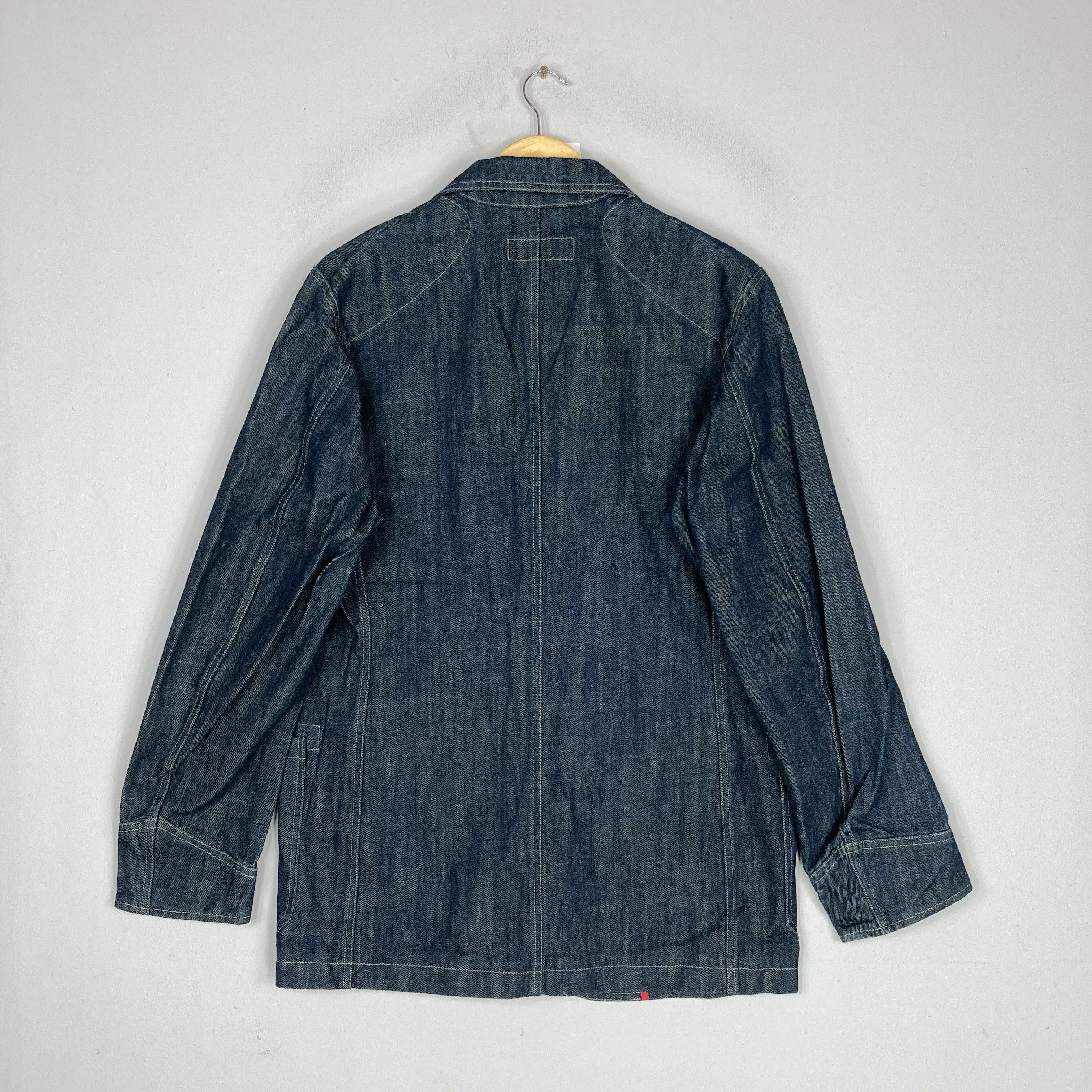 FCUK Vintage FCUK JEANS Japanese Brand Indigo Denim Chore Jacket Size US XL / EU 56 / 4 - 4 Thumbnail