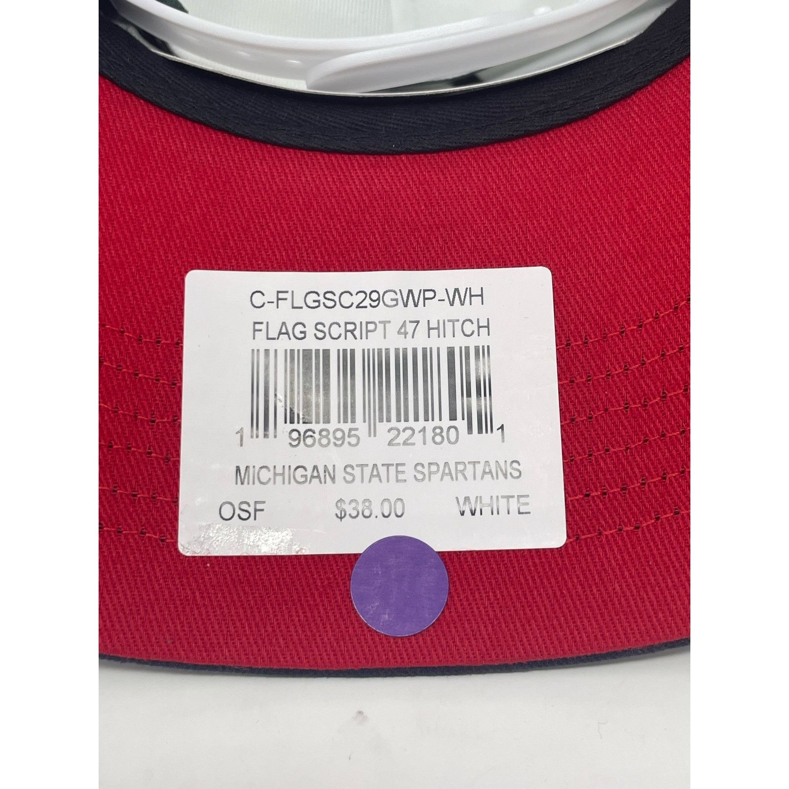 47 Brand ‘47 Men's Michigan State Spartans White Flag Adjustable Hat Size ONE SIZE - 5 Thumbnail