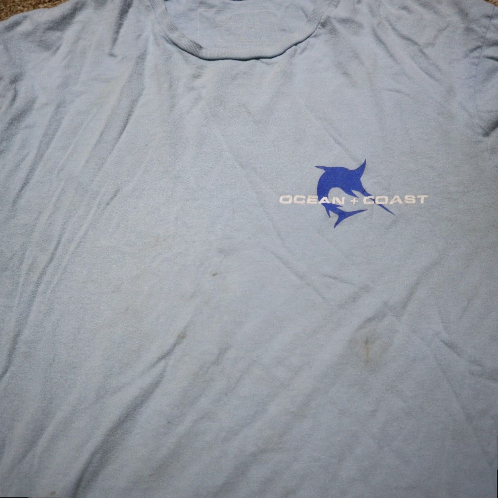 Vintage Ocean Coast Men's Blue Swordfish Fish Graphic T-Shirt Large Size US L / EU 52-54 / 3 - 3 Thumbnail