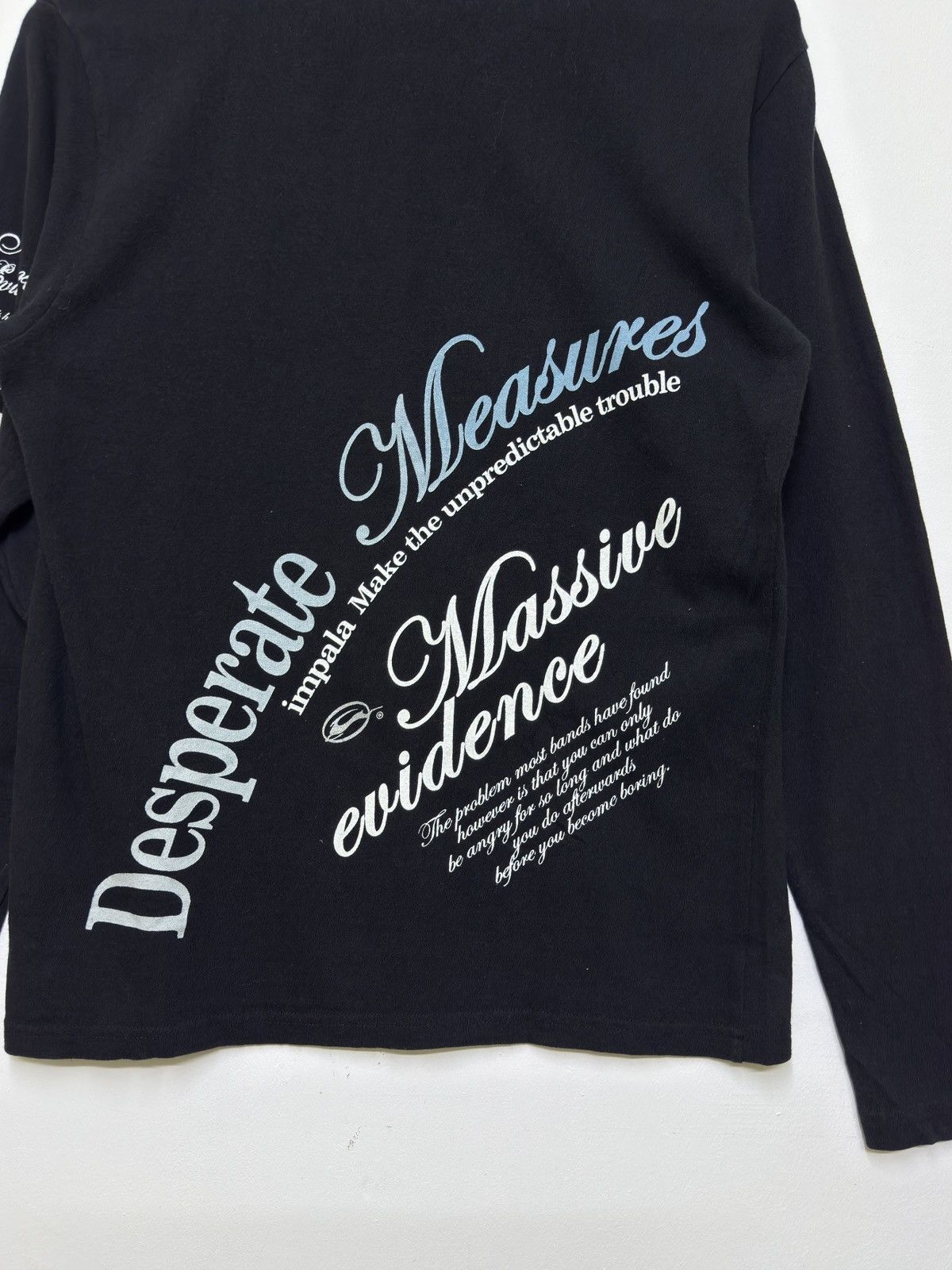 If Six Was Nine Y2K Impala Gothic Desperate Measures Poem Graphic Long Tee Size US XS / EU 42 / 0 - 8 Thumbnail