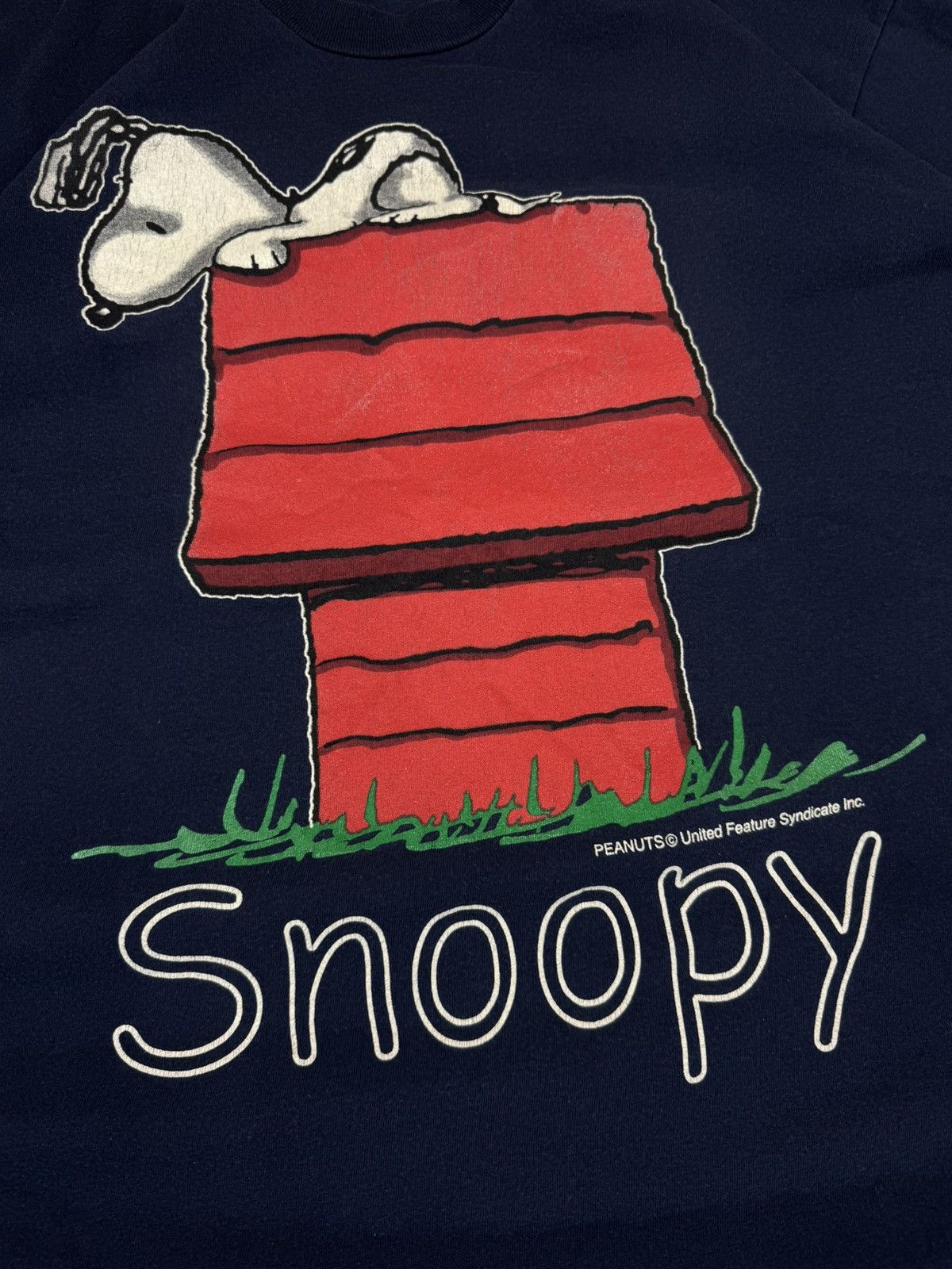 Vintage Vintage 90s Peanuts Snoopy cartoon graphic tee Size US L / EU 52-54 / 3 - 4 Thumbnail