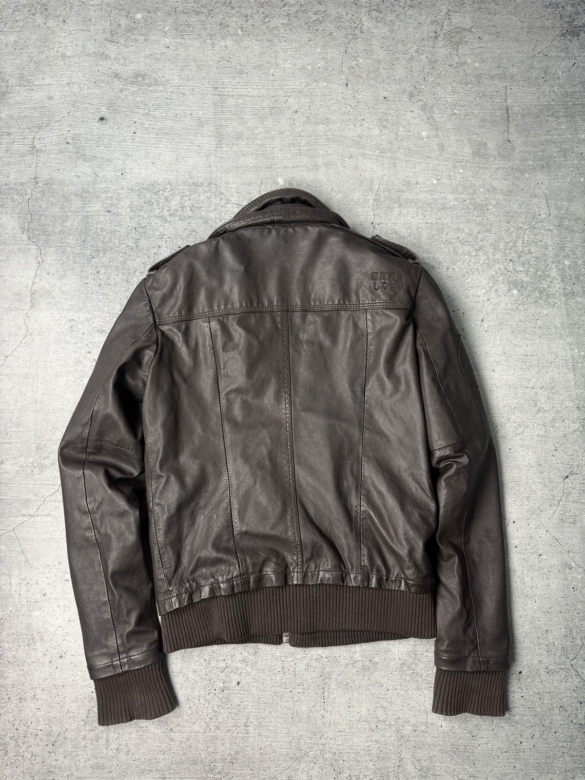 Vintage Vintage Midway Brown Leather Jacket Size US S / EU 44-46 / 1 - 8 Thumbnail