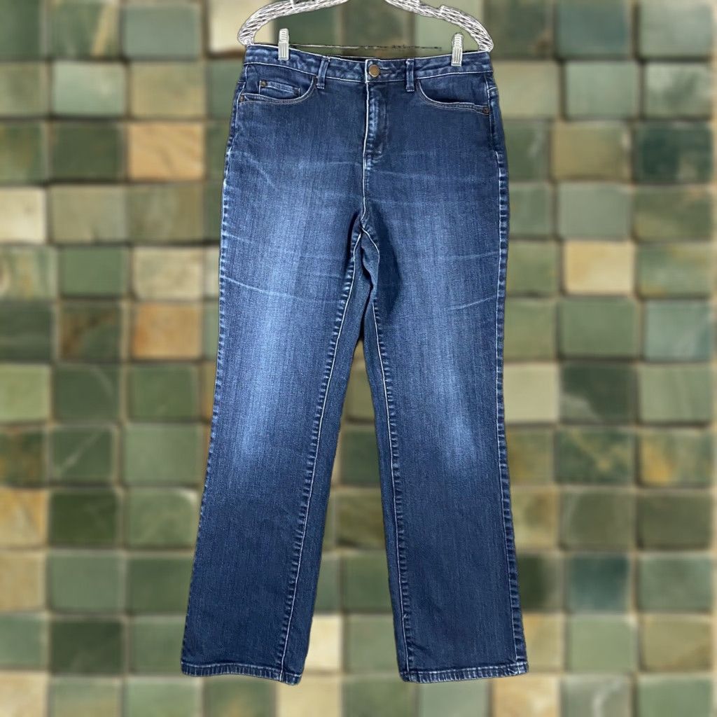 Coldwater Creek Coldwater Creek Blue Straight Leg Jeans Women’s Size 10 Regular Size 32" / US 10 / IT 46 - 1 Thumbnail