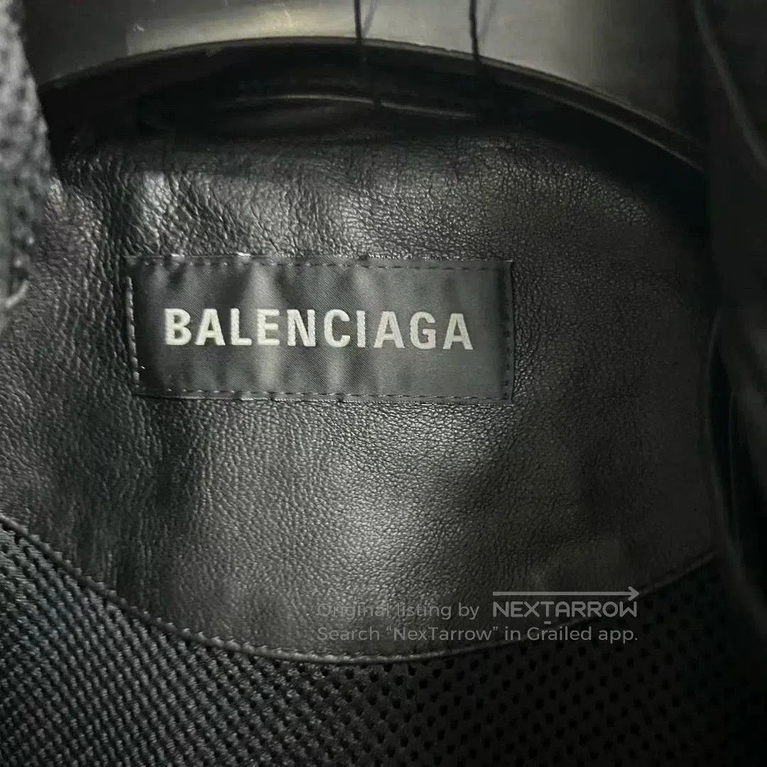 Balenciaga balenciaga color logo print hooded leather jacket. Size US M / EU 48-50 / 2 - 2 Thumbnail