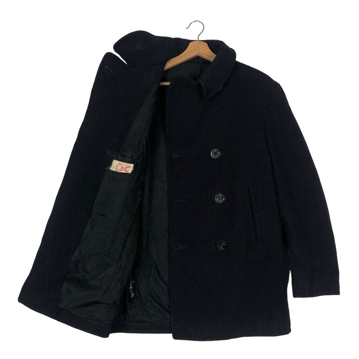 Vintage 🔥40’s True Vintage U.S Navy Wool Double Breast Jacket WWII Size US M / EU 48-50 / 2 - 8 Thumbnail