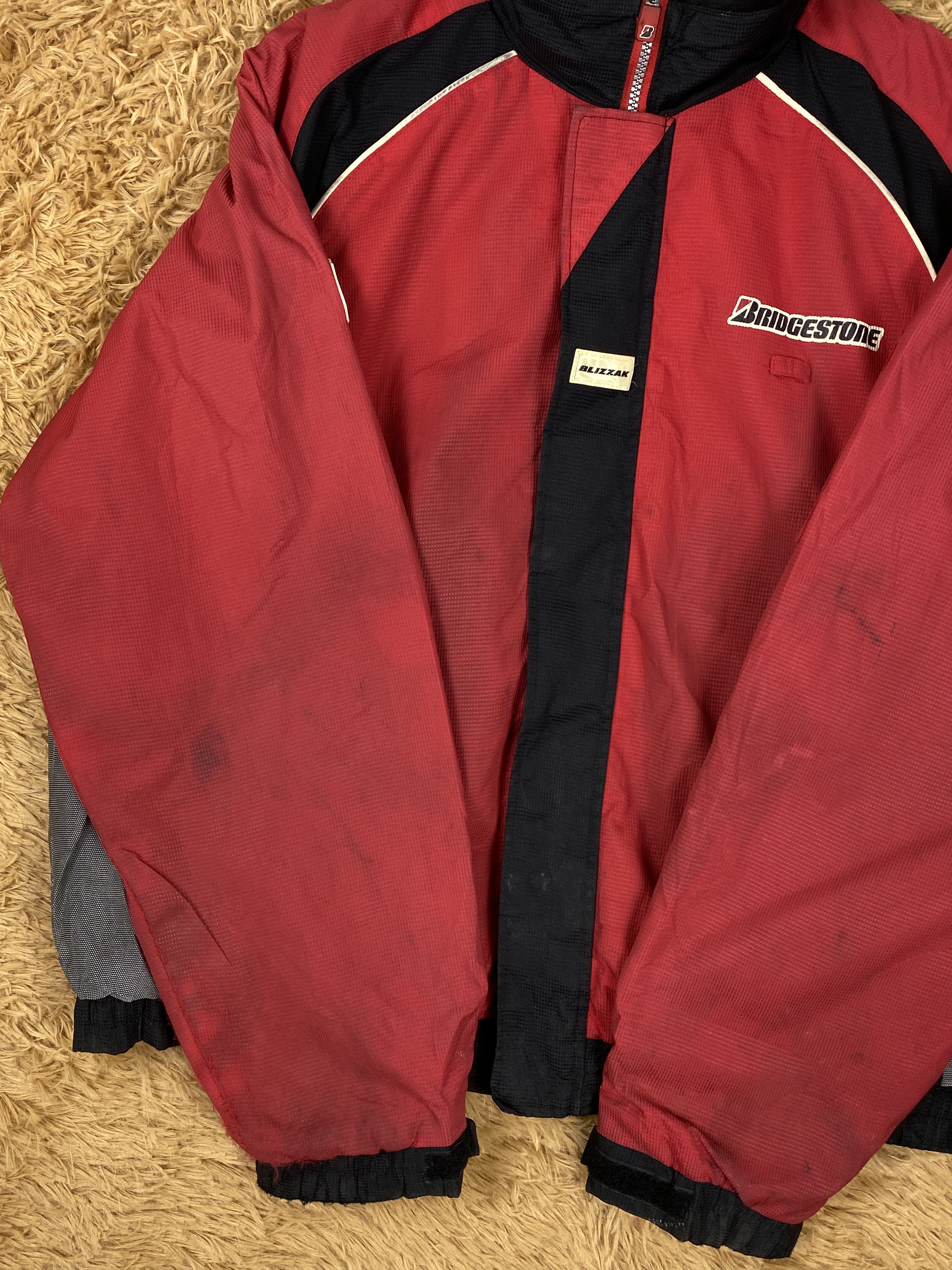 Japanese Brand Vintage Blizzak Bridgestone Racing Jacket J2135 Size US L / EU 52-54 / 3 - 8 Thumbnail
