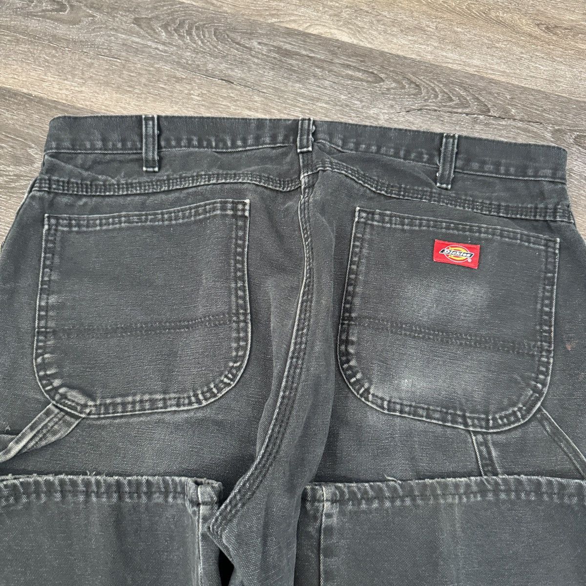 Dickies × StraightFaded × Vintage Crazy vintage Y2K dickies faded black wide leg carpenter Size US 37 - 3 Thumbnail