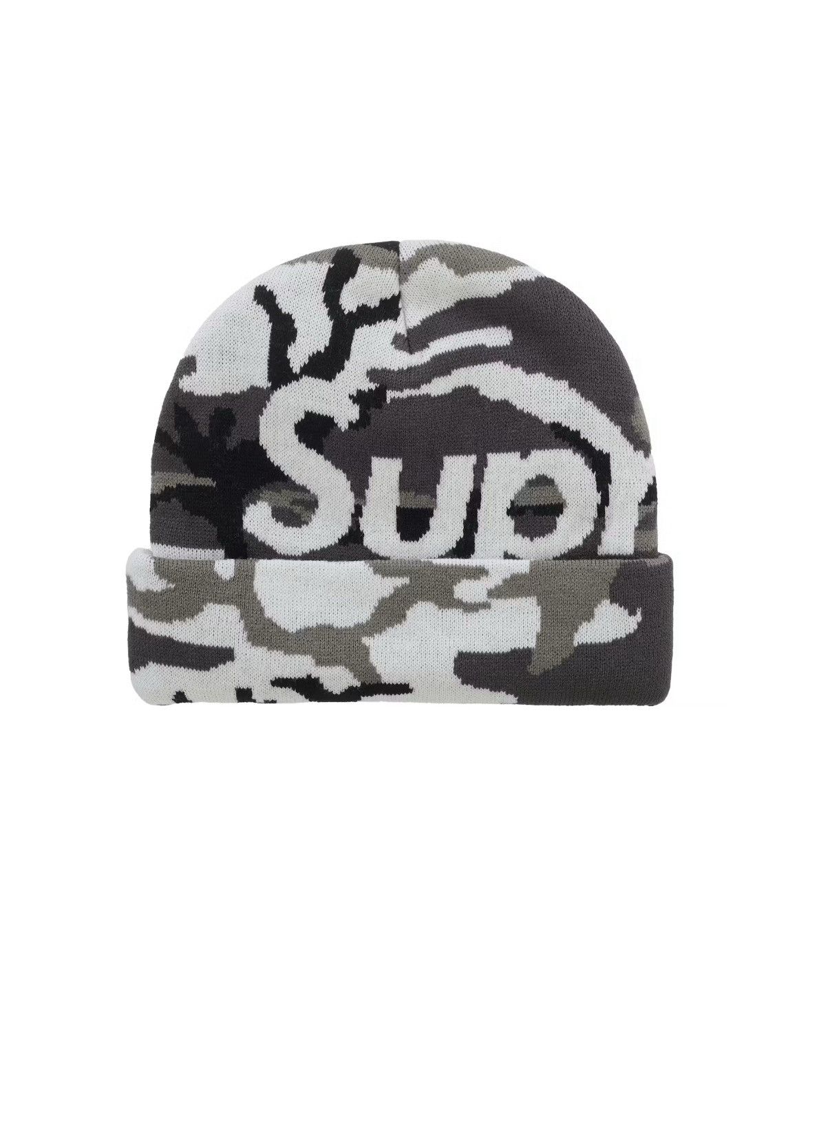 Supreme Supreme Big Logo Camo Beanie | Grailed
