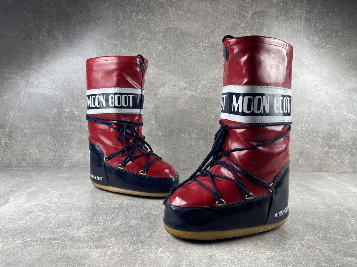 Moon Boot Moon Boot The Original Red Navy Snow Boots EU 37 Size US 7 / IT 37 - 4 Thumbnail