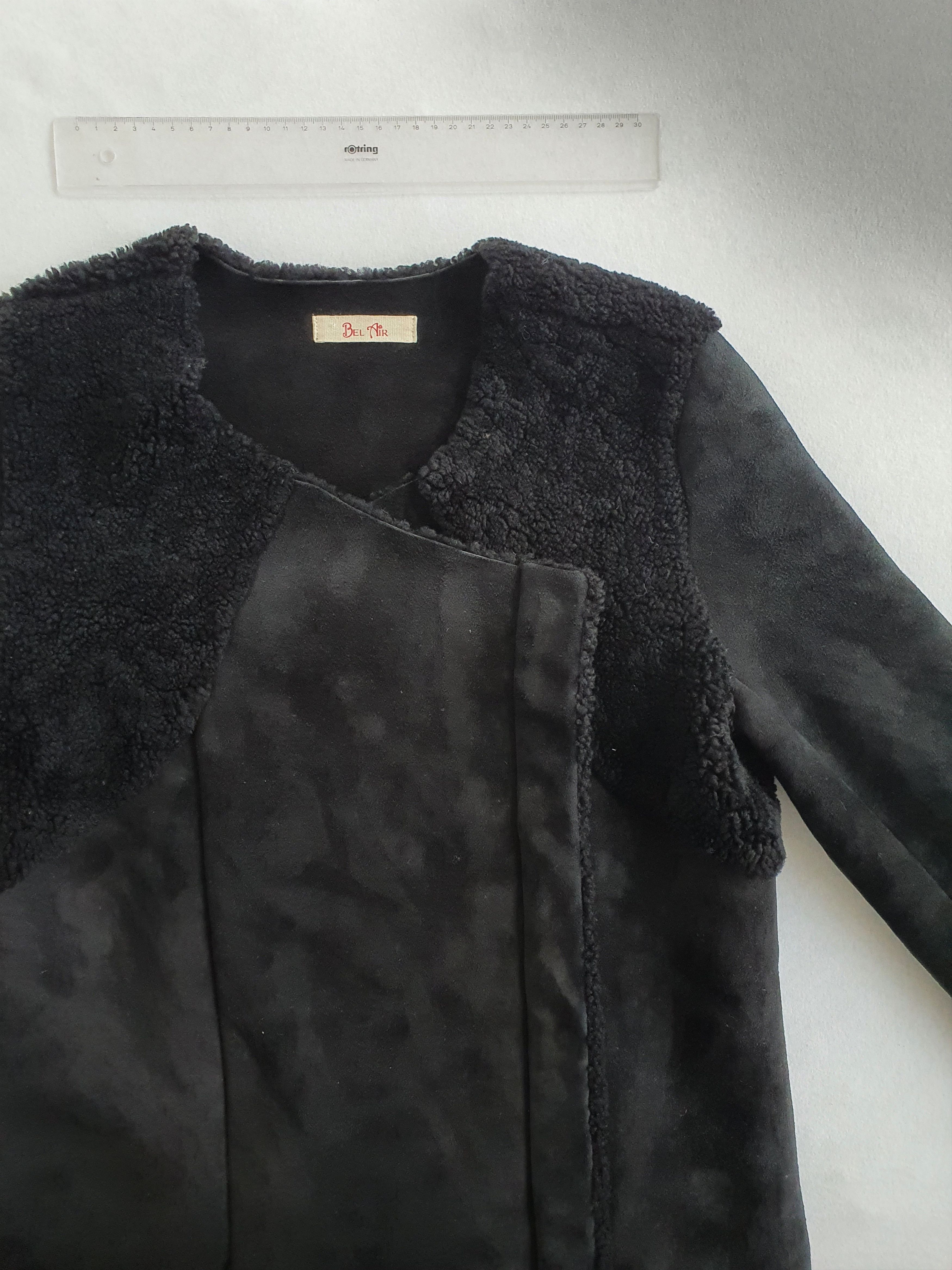 Genuine Leather BEL AIR Shearling Jacket Coat - Sz FR T2 (Medium) Size M / US 6-8 / IT 42-44 - 3 Thumbnail