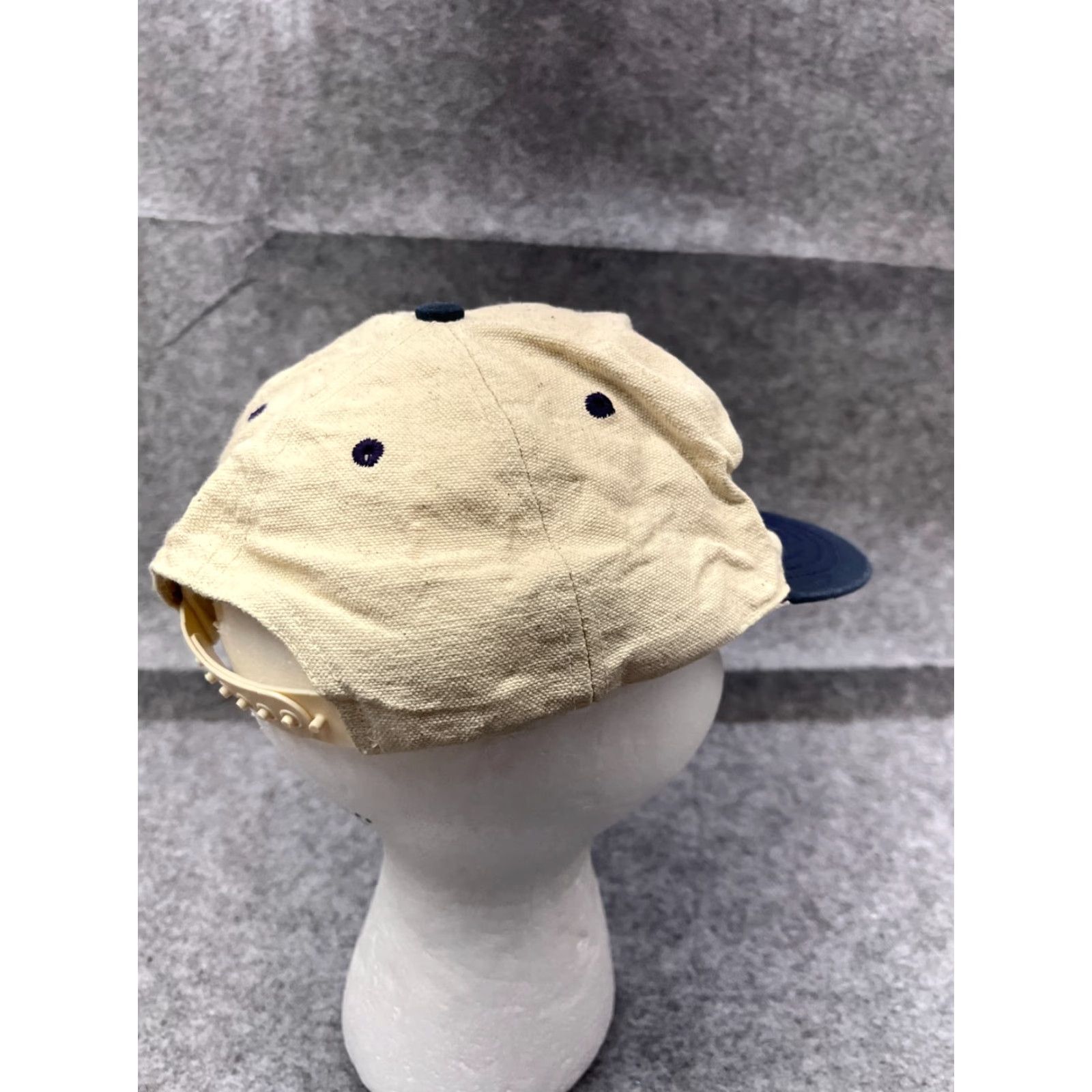 Vintage Goodyear Snapback Hat Cap Adult Small Ivory Cotton Lightweight Logo Mens Size ONE SIZE - 7 Thumbnail